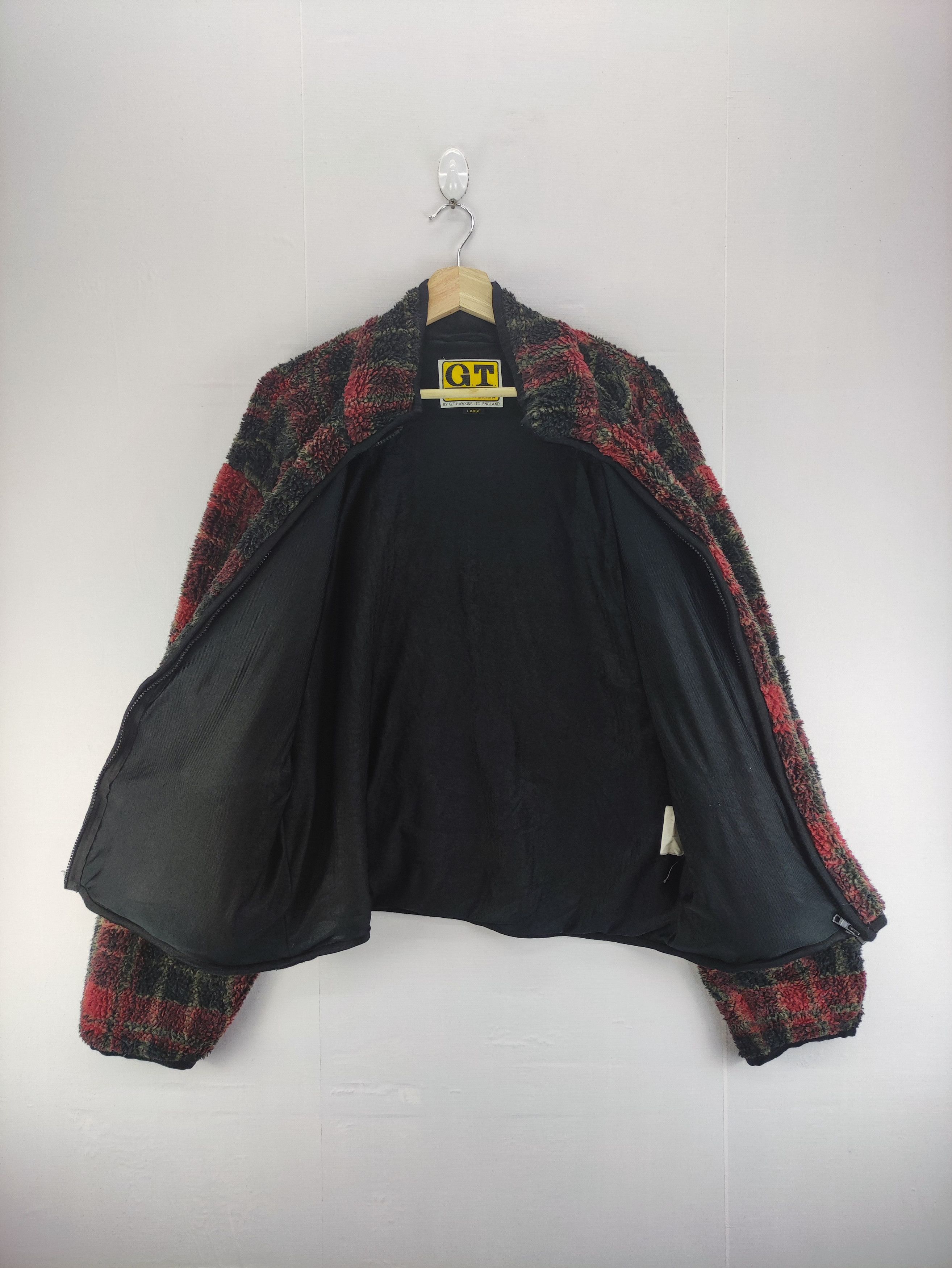 Japanese Brand Vintage G.T Hawkins Jacket Sweater Sherpa Zipper Size US L / EU 52-54 / 3 - 4 Thumbnail