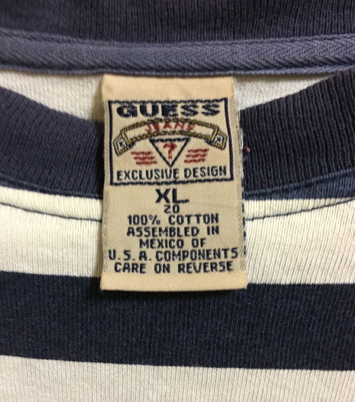 Guess Vintage Guess Striped Size US XL / EU 56 / 4 - 7 Thumbnail