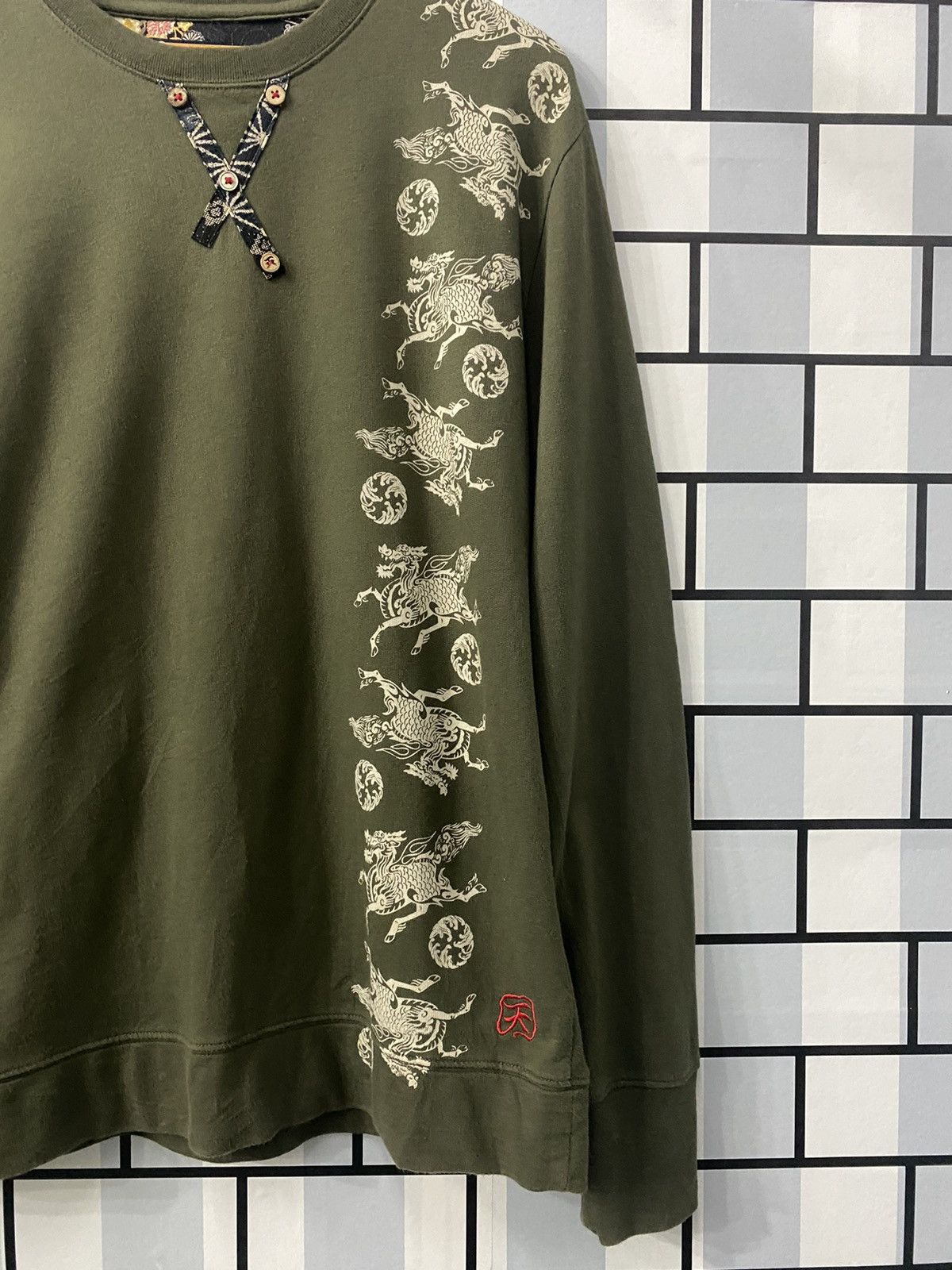 Japanese Brand Japanese Brand TEN NEN Japanese Dragon Horse Motive Tee Size US M / EU 48-50 / 2 - 3 Thumbnail