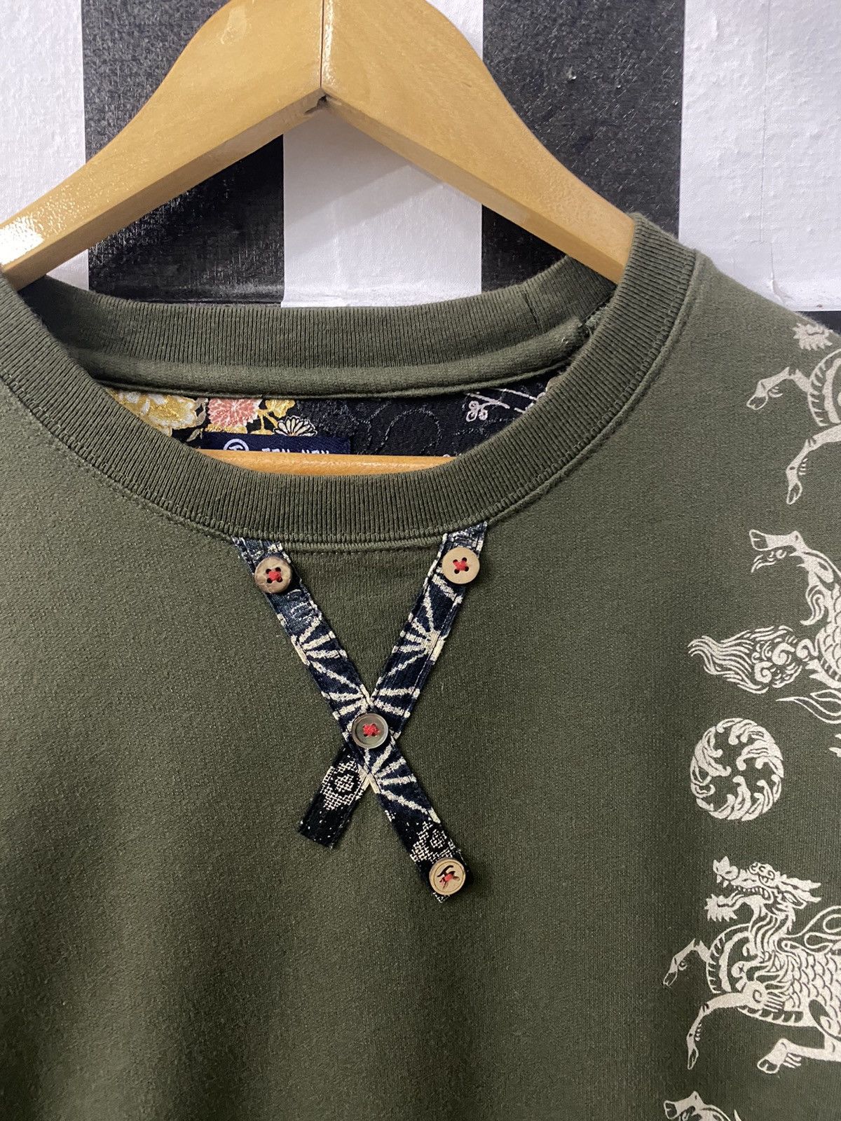 Japanese Brand Japanese Brand TEN NEN Japanese Dragon Horse Motive Tee Size US M / EU 48-50 / 2 - 4 Thumbnail