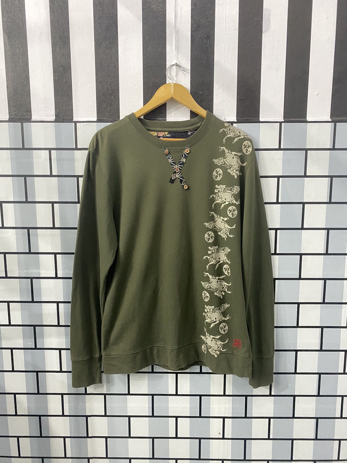 Japanese Brand Japanese Brand TEN NEN Japanese Dragon Horse Motive Tee Size US M / EU 48-50 / 2 - 1 Thumbnail