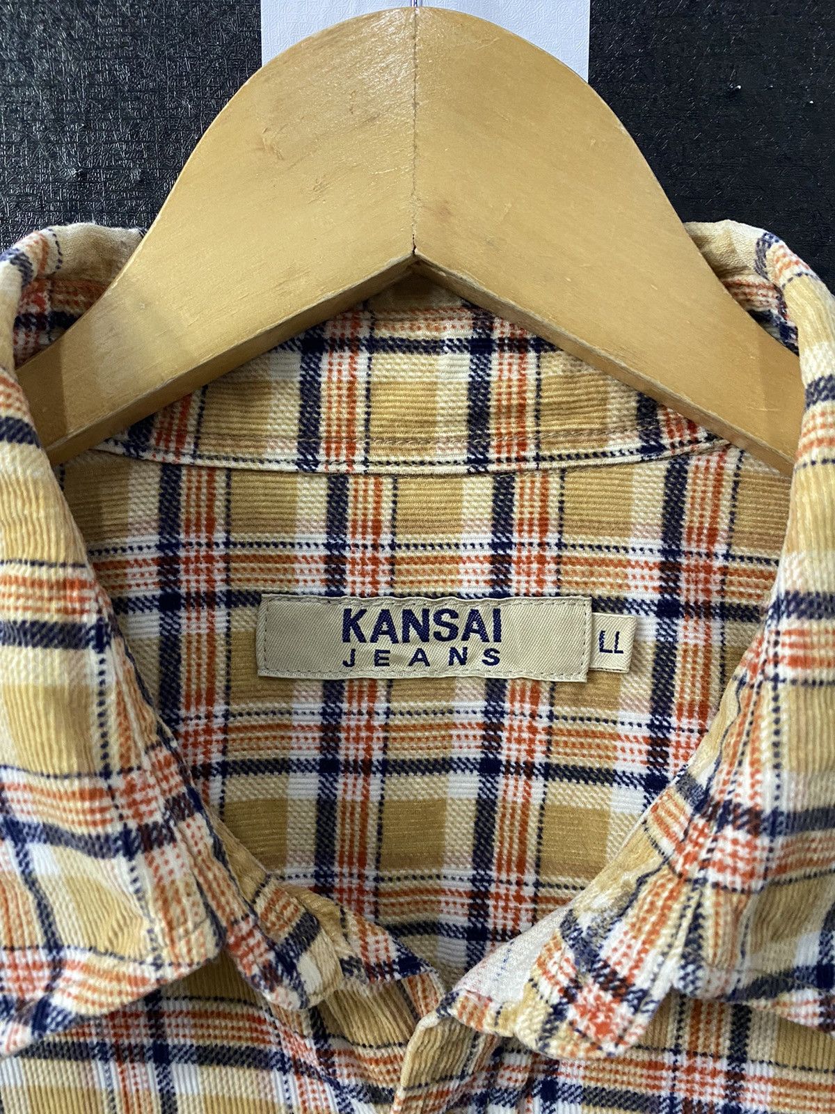 Kansai Yamamoto Kansai Jeans By Kansai Yamamoto Flannel Shirt Size US XL / EU 56 / 4 - 4 Thumbnail