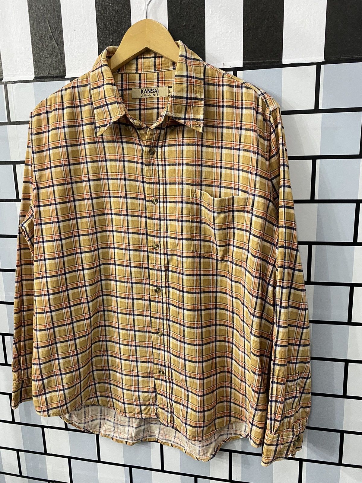 Kansai Yamamoto Kansai Jeans By Kansai Yamamoto Flannel Shirt Size US XL / EU 56 / 4 - 3 Thumbnail