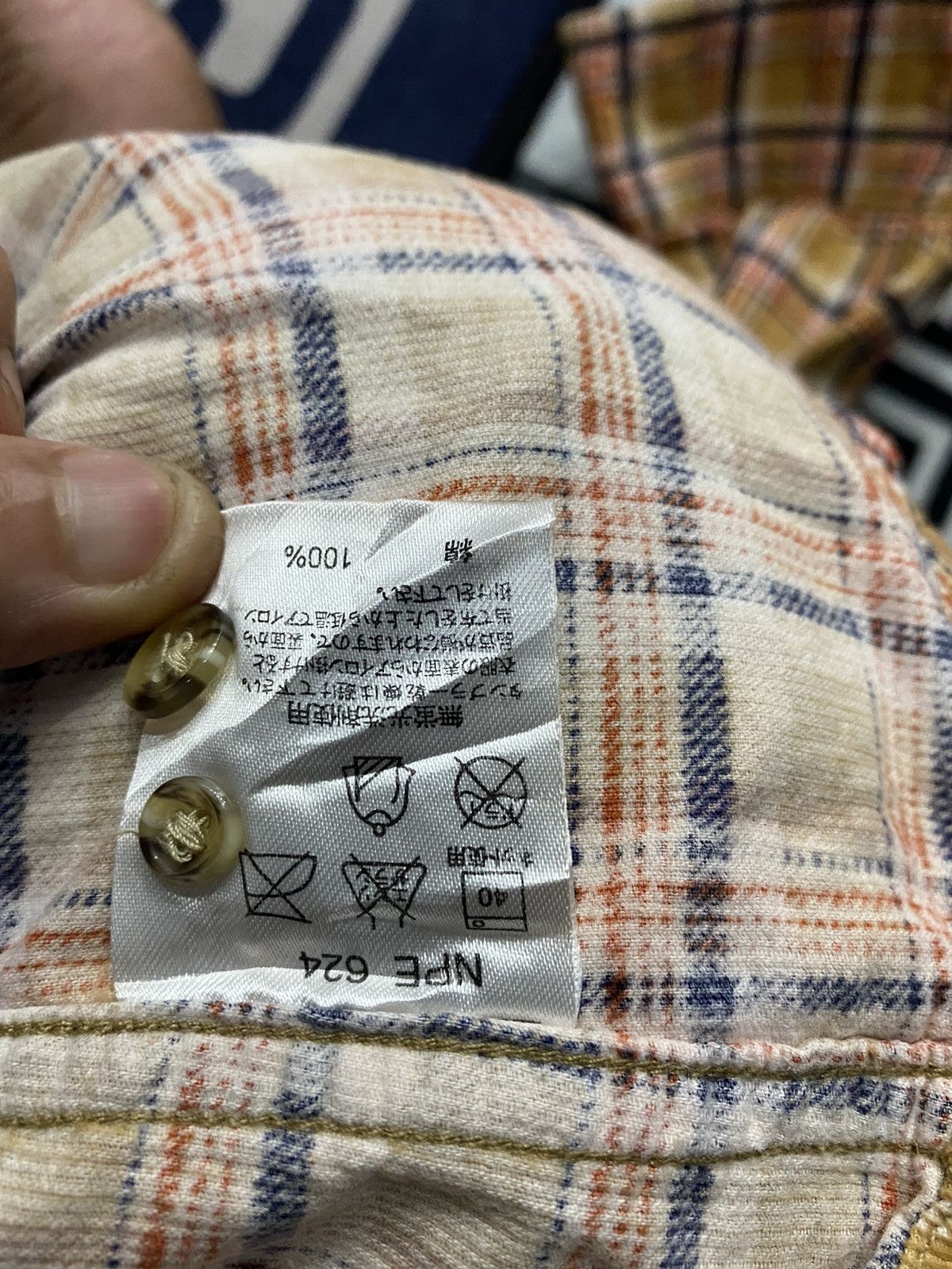 Kansai Yamamoto Kansai Jeans By Kansai Yamamoto Flannel Shirt Size US XL / EU 56 / 4 - 6 Thumbnail