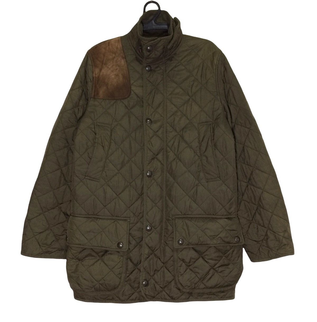 Polo Ralph Lauren × Vintage Polo Ralph lauren Quilted Jacket Bomber Nylon Leather Fleec Size US S / EU 44-46 / 1 - 1 Thumbnail