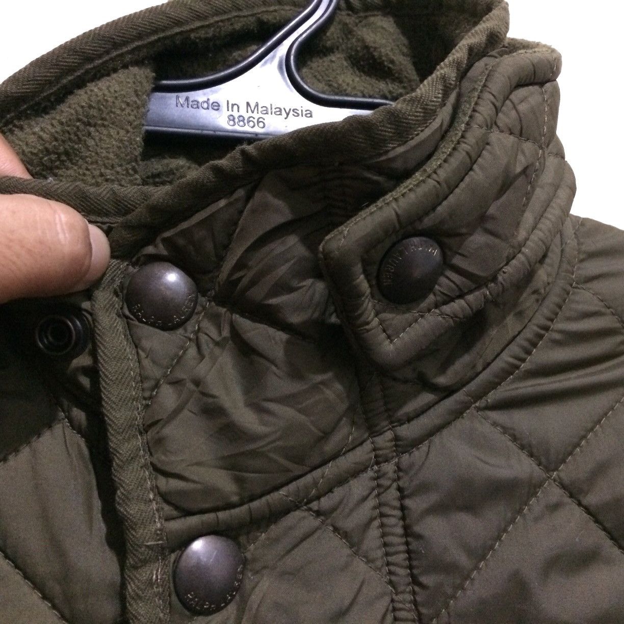 Polo Ralph Lauren × Vintage Polo Ralph lauren Quilted Jacket Bomber Nylon Leather Fleec Size US S / EU 44-46 / 1 - 4 Thumbnail