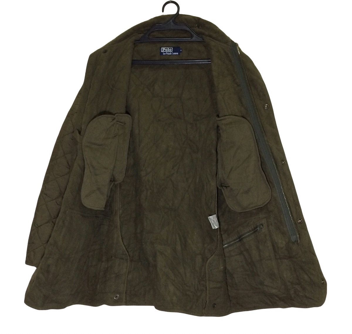 Polo Ralph Lauren × Vintage Polo Ralph lauren Quilted Jacket Bomber Nylon Leather Fleec Size US S / EU 44-46 / 1 - 7 Thumbnail