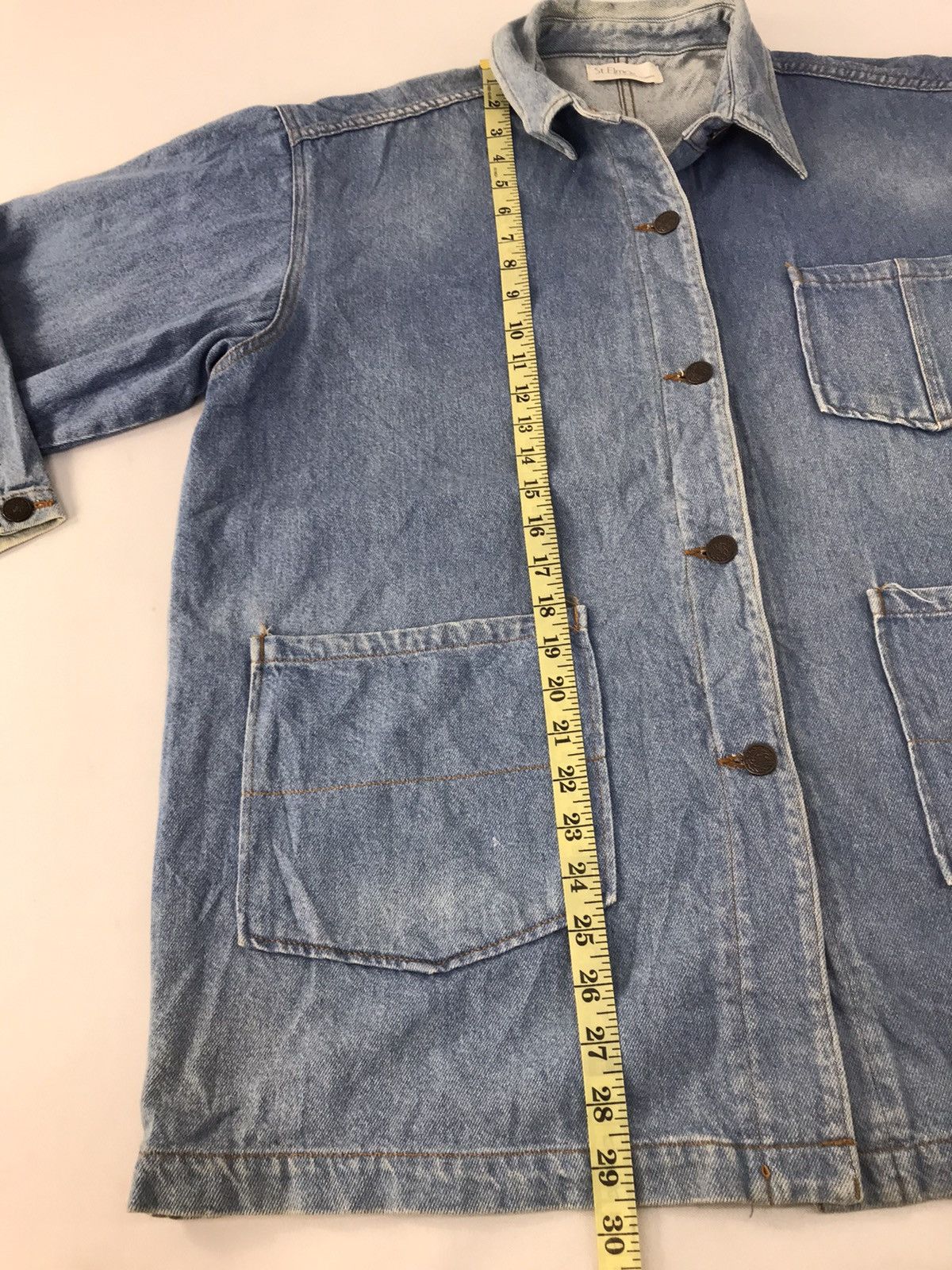 Japanese Brand × Vintage St. Elmo Denim Jacket Trucker Button Inspired Designer Size US M / EU 48-50 / 2 - 10 Thumbnail
