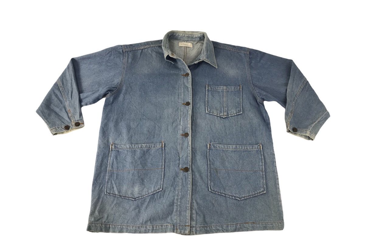 Japanese Brand × Vintage St. Elmo Denim Jacket Trucker Button Inspired Designer Size US M / EU 48-50 / 2 - 1 Thumbnail