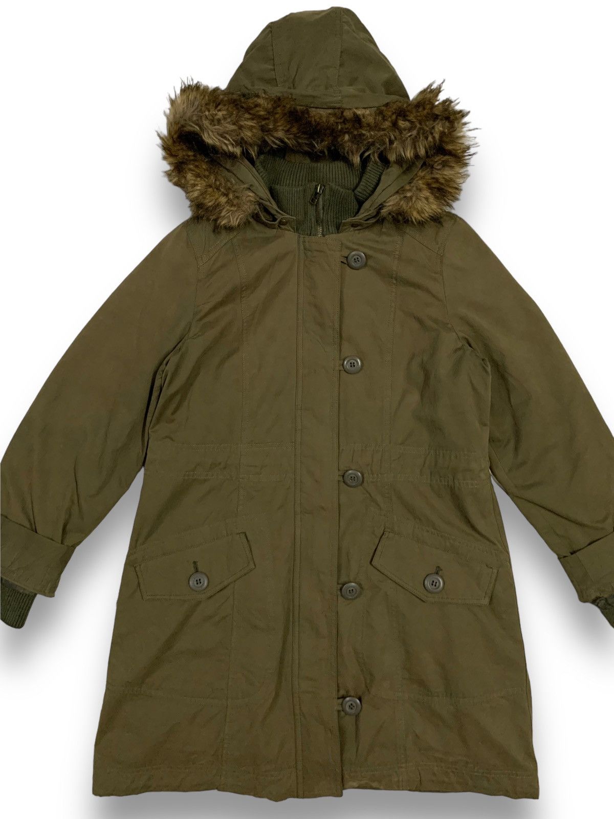 Japanese Brand Japanese Brand A.V.V Standard Faux Fur Military Parka Jacket Size L / US 10 / IT 46 - 4 Thumbnail