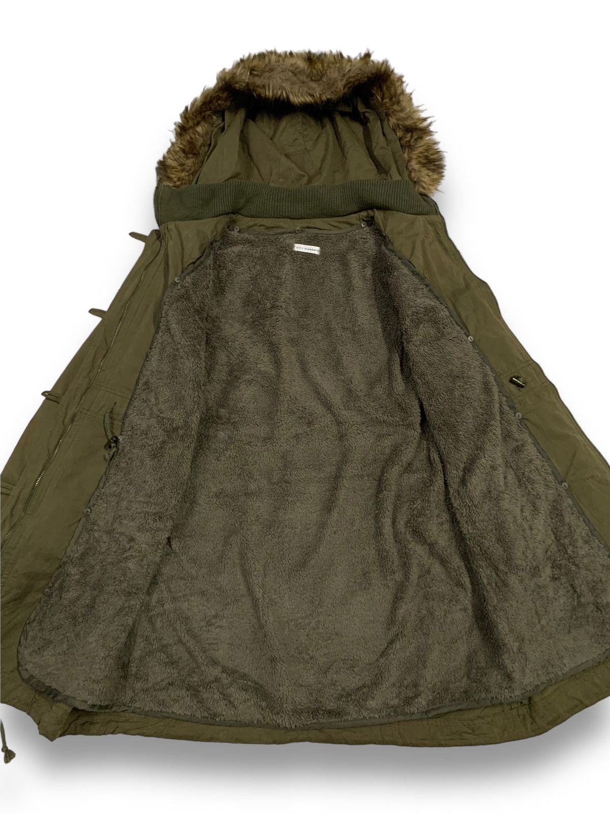 Japanese Brand Japanese Brand A.V.V Standard Faux Fur Military Parka Jacket Size L / US 10 / IT 46 - 15 Thumbnail