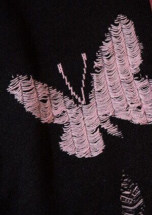 Japanese Brand × Vintage Retro fashion butterfly ripped knitwear sweater Size US M / EU 48-50 / 2 - 5 Thumbnail