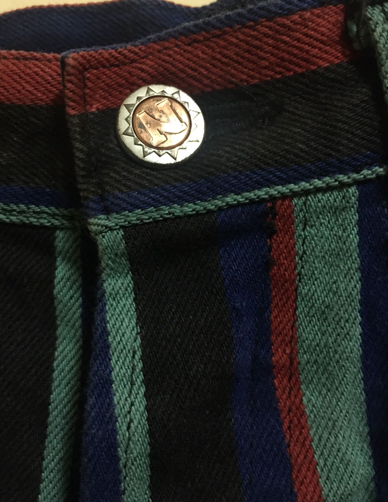 Japanese Brand Vintage Nicole Scovil Stampt Button Size US 30 / EU 46 - 8 Thumbnail