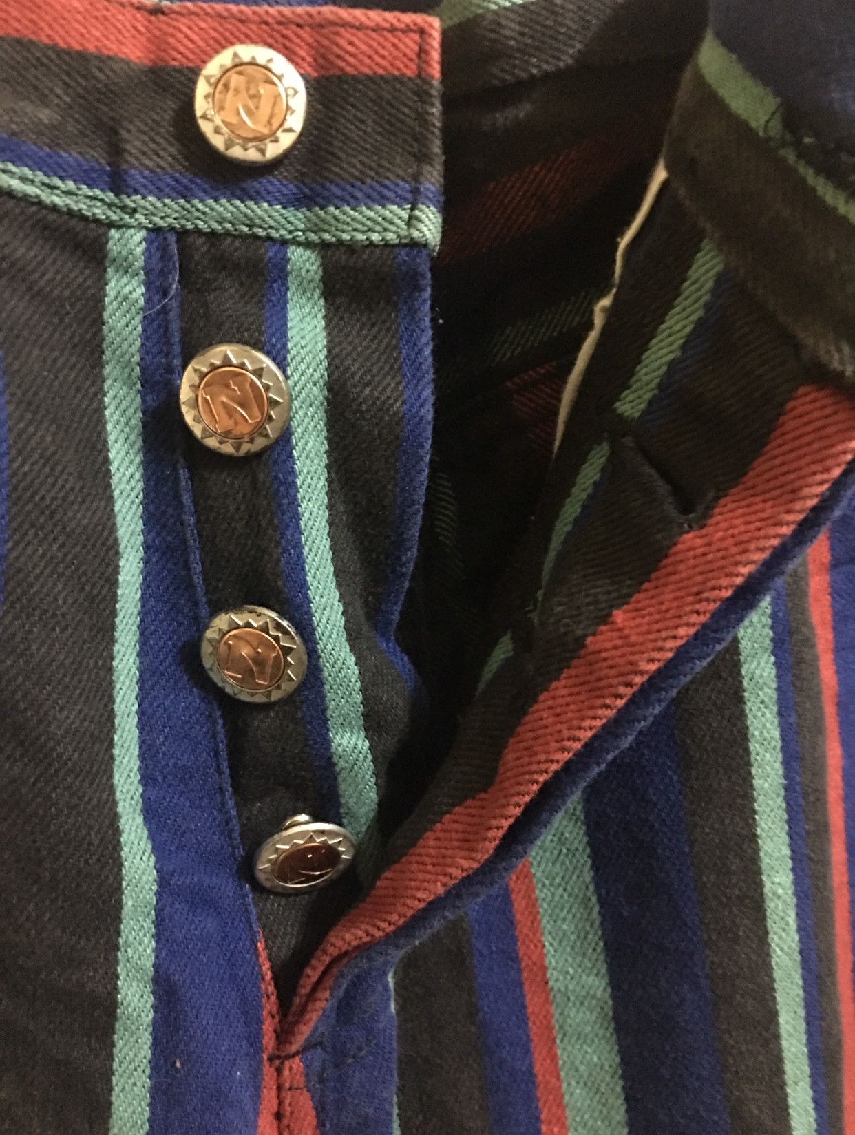 Japanese Brand Vintage Nicole Scovil Stampt Button Size US 30 / EU 46 - 7 Thumbnail