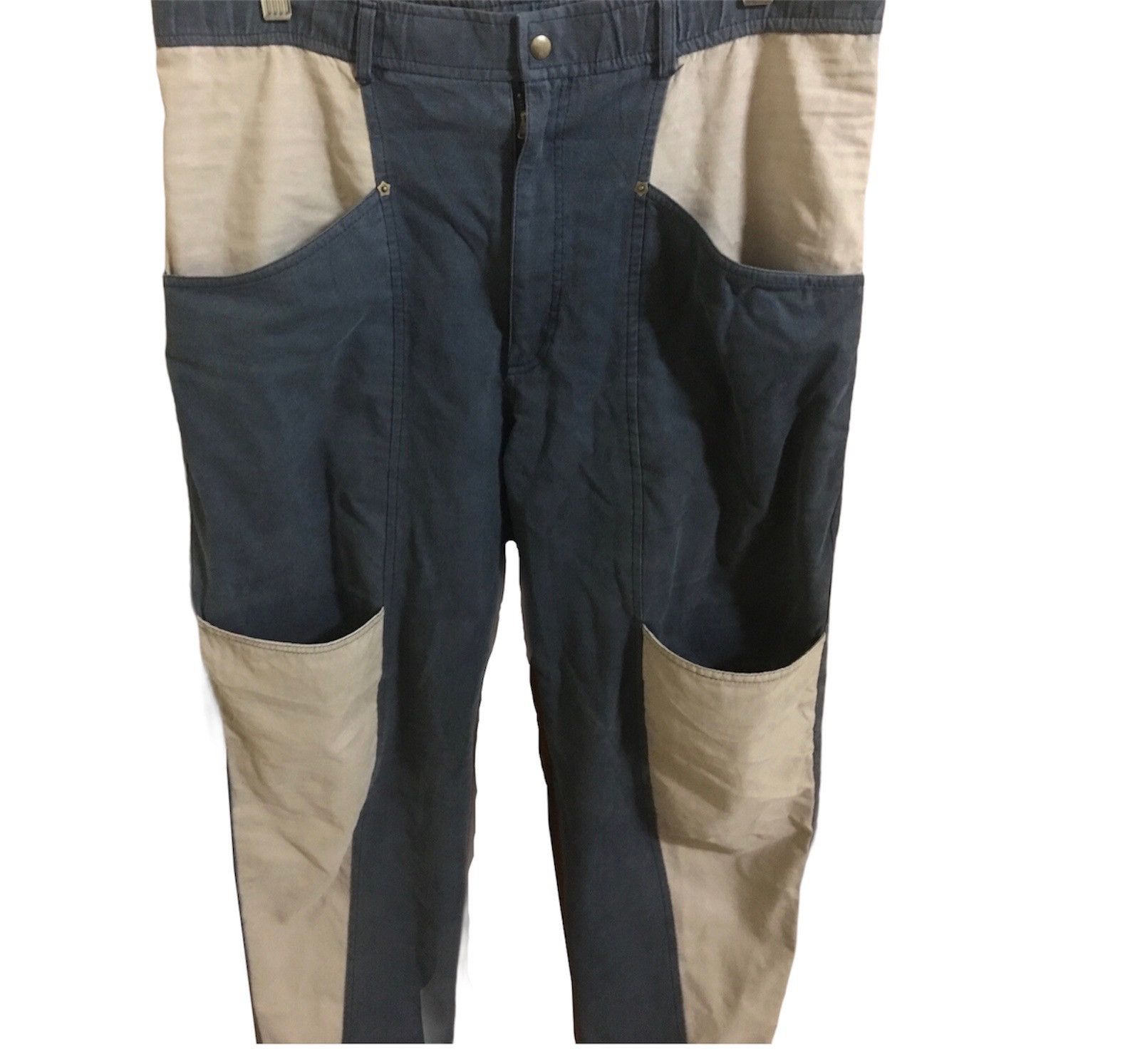 Japanese Brand Vicenza UFO very cool Design Patchwork Pant Size US 33 - 2 Thumbnail