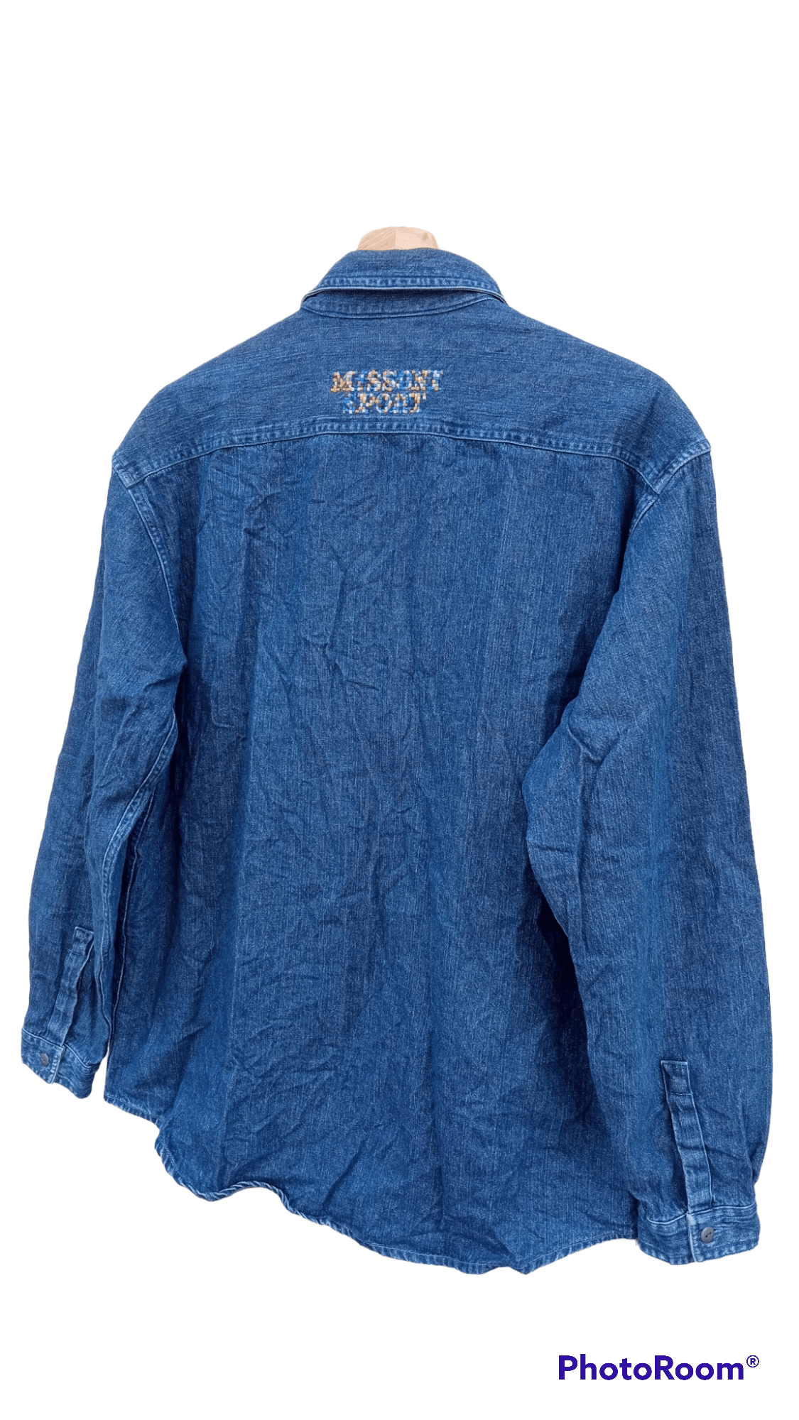Missoni 🔥🔥Missoni Sport Embroidery Spell Out Denim Shirt Size US M / EU 48-50 / 2 - 23 Thumbnail