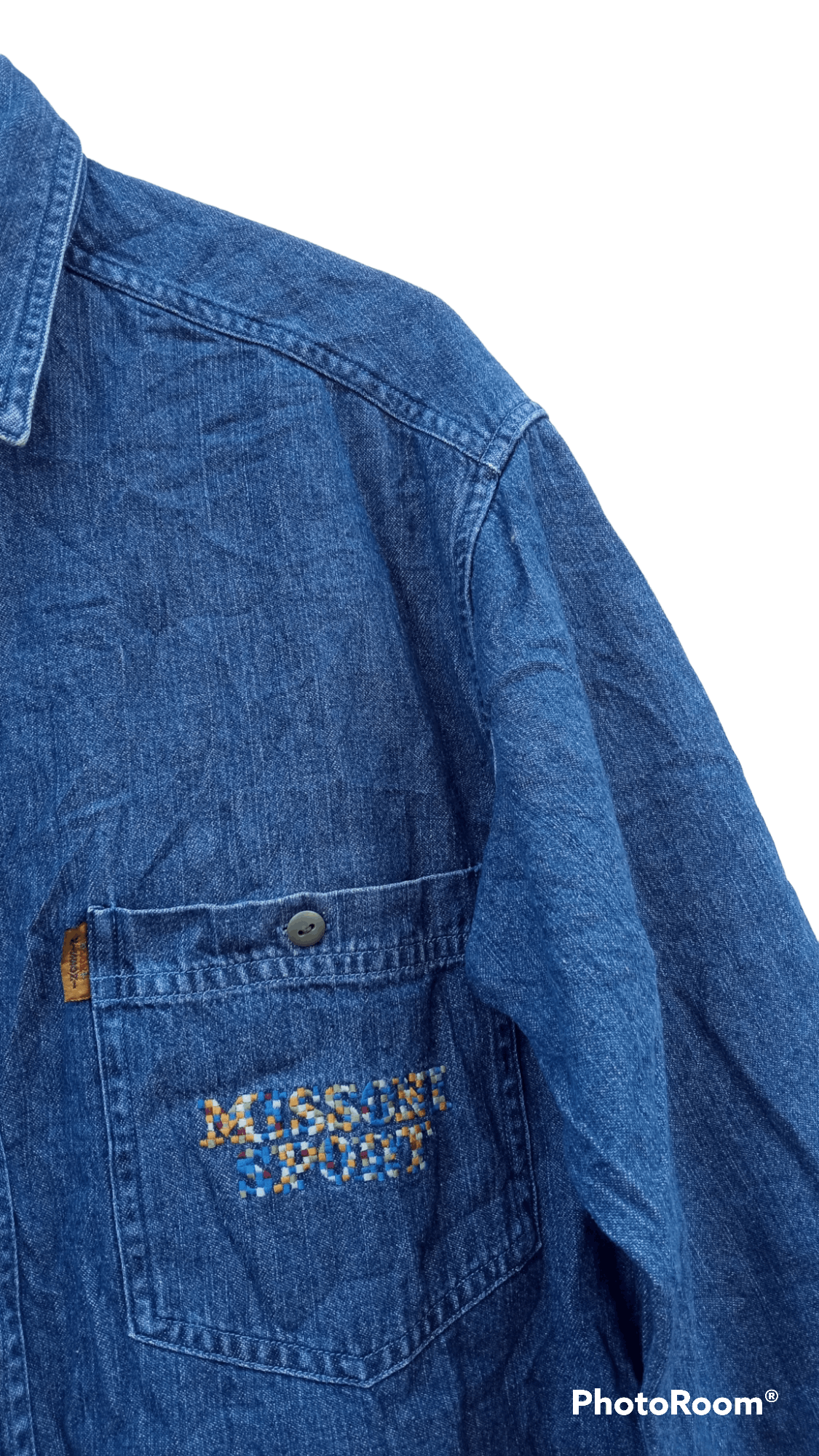 Missoni 🔥🔥Missoni Sport Embroidery Spell Out Denim Shirt Size US M / EU 48-50 / 2 - 15 Thumbnail