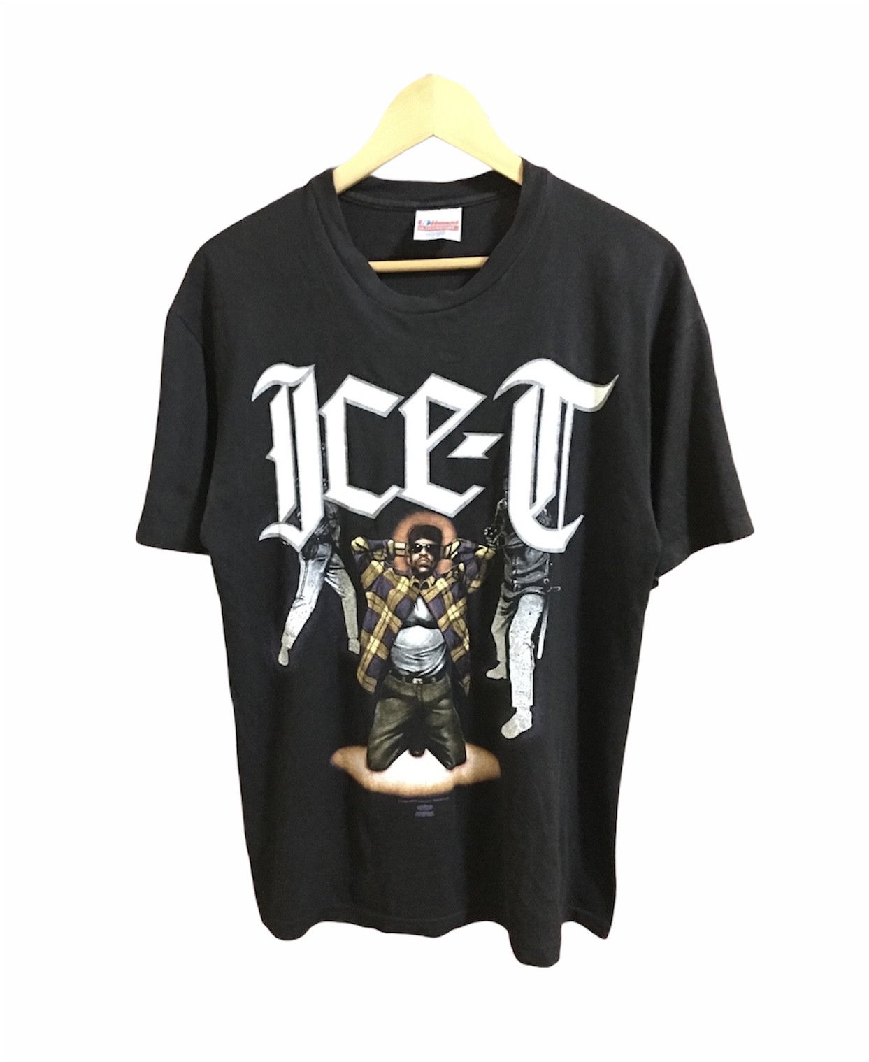 Vintage Vintage Ice T Original Gangster 1992 Promo T-Shirt Size US L / EU 52-54 / 3 - 1 Thumbnail