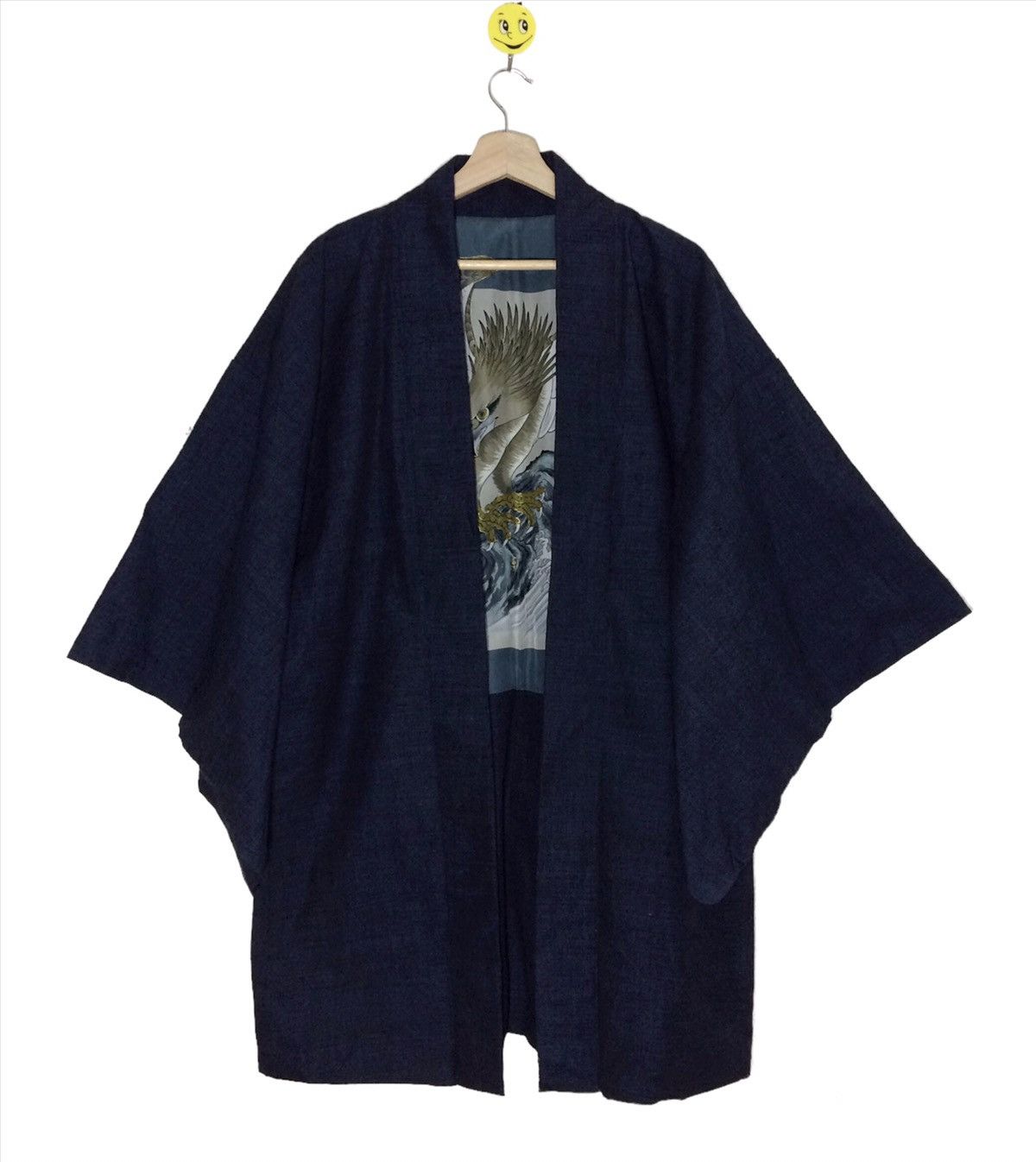 Indigo Vintage JAPANESE Traditional Kimono indigo Eagle Logo | Grailed