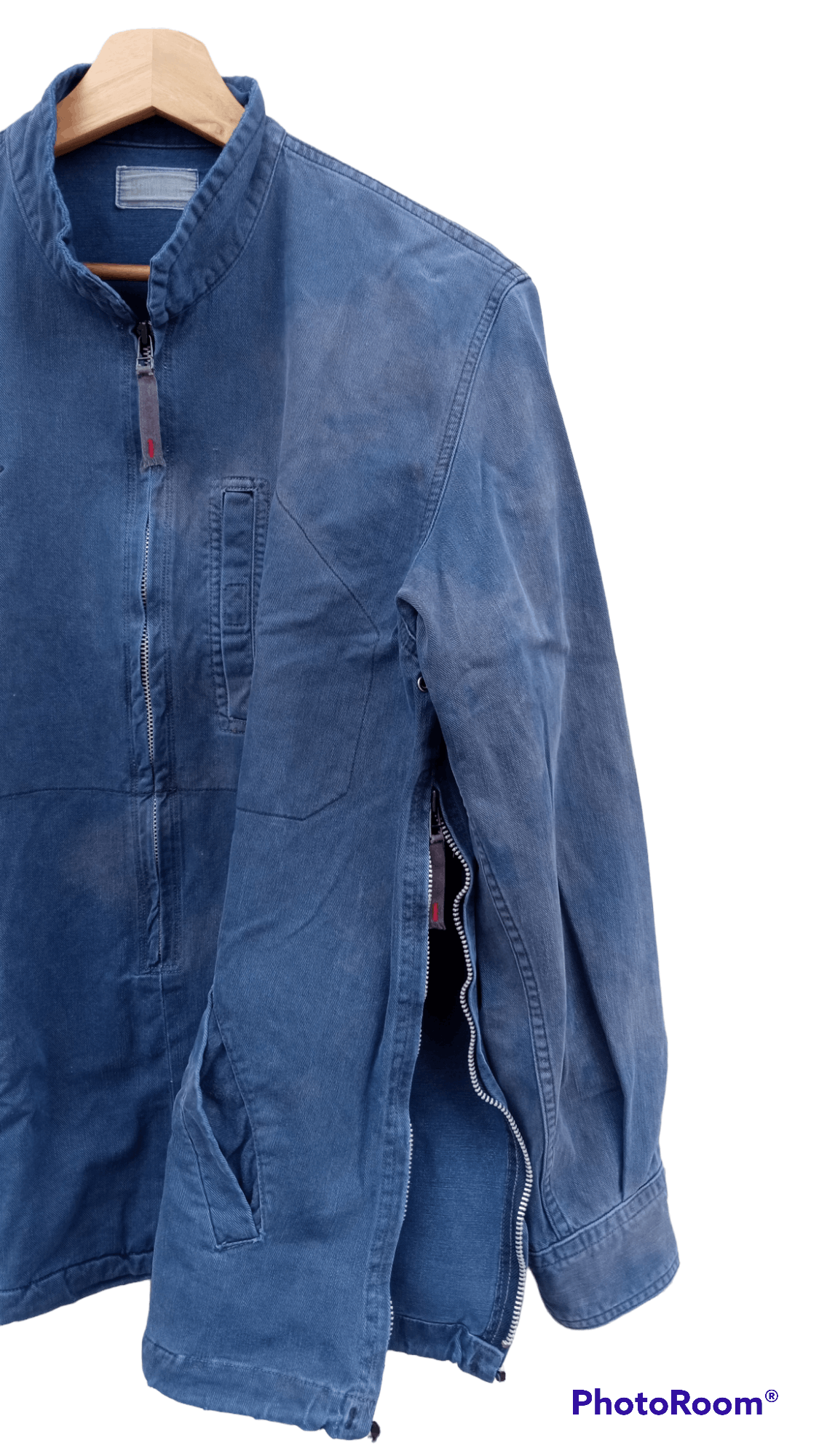 Blue Blue Japan × Japanese Brand × Vintage 🔥🔥Blue Blue Japan Indigo Sun Faded Pullover Jacket Size US L / EU 52-54 / 3 - 20 Thumbnail