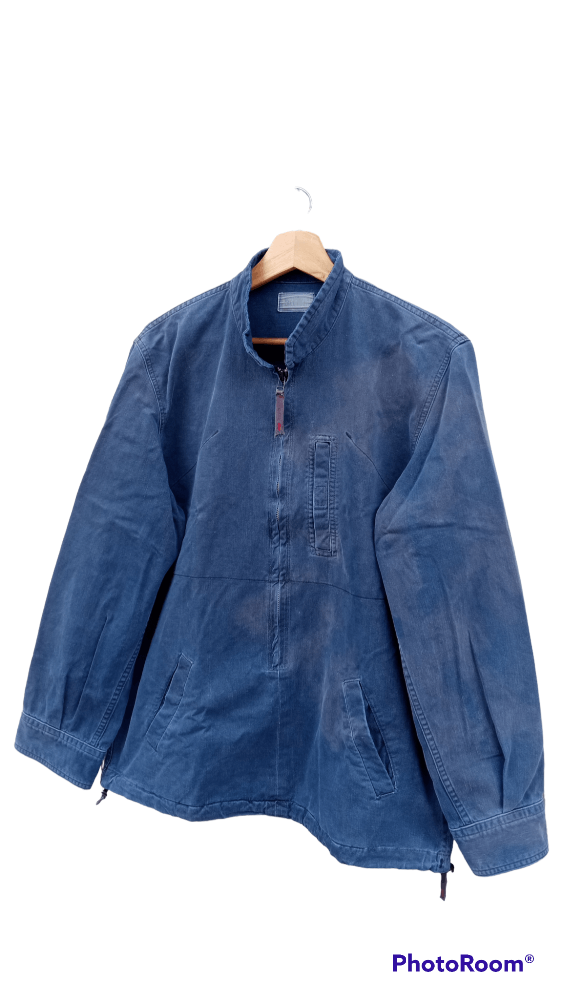 Blue Blue Japan × Japanese Brand × Vintage 🔥🔥Blue Blue Japan Indigo Sun Faded Pullover Jacket Size US L / EU 52-54 / 3 - 3 Thumbnail
