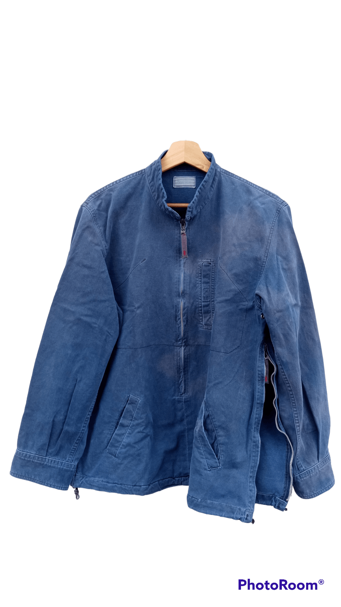 Blue Blue Japan × Japanese Brand × Vintage 🔥🔥Blue Blue Japan Indigo Sun Faded Pullover Jacket Size US L / EU 52-54 / 3 - 19 Thumbnail