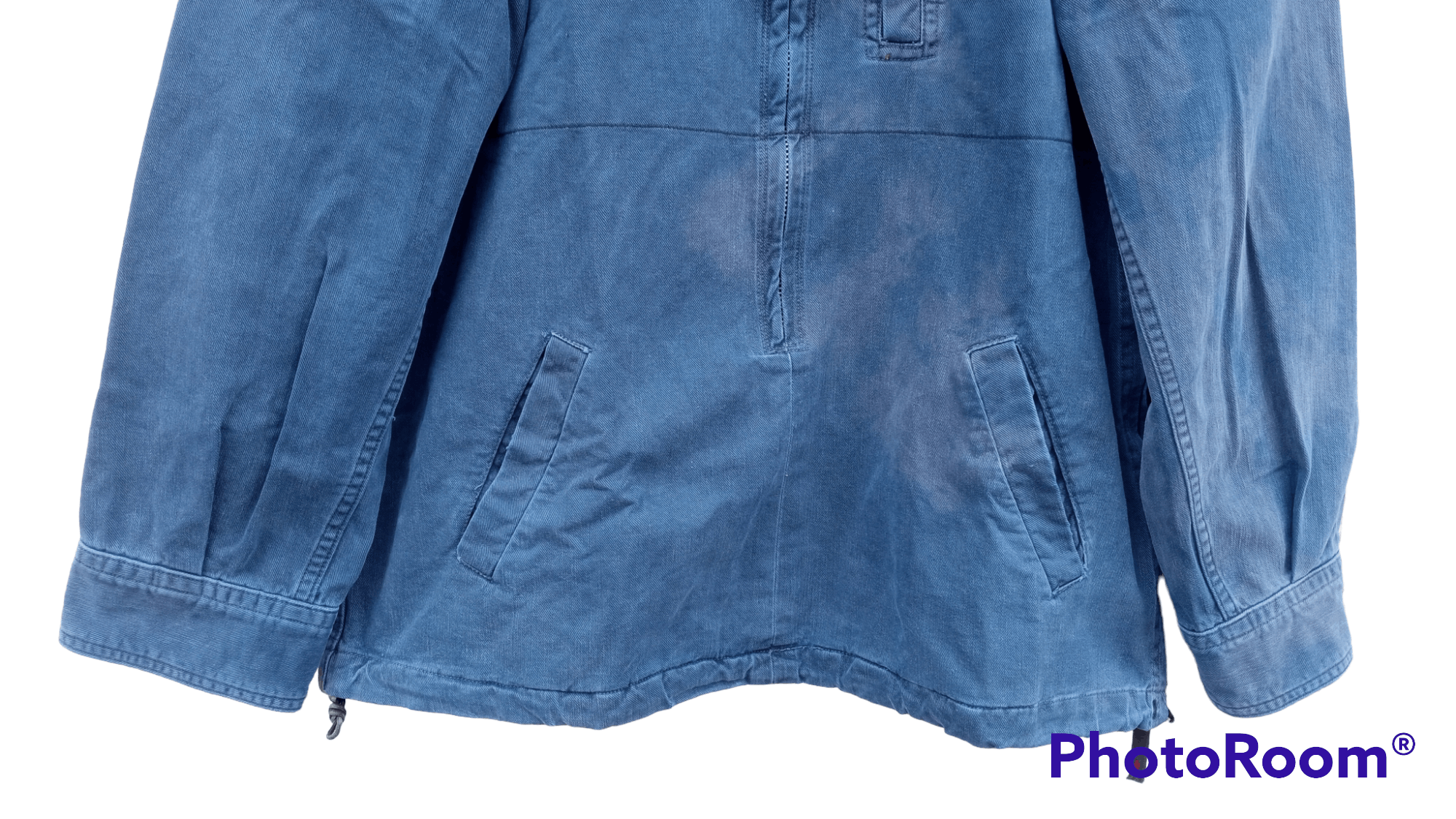 Blue Blue Japan × Japanese Brand × Vintage 🔥🔥Blue Blue Japan Indigo Sun Faded Pullover Jacket Size US L / EU 52-54 / 3 - 15 Thumbnail