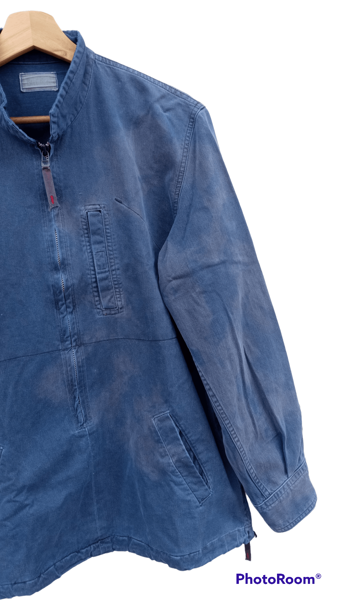 Blue Blue Japan × Japanese Brand × Vintage 🔥🔥Blue Blue Japan Indigo Sun Faded Pullover Jacket Size US L / EU 52-54 / 3 - 12 Thumbnail