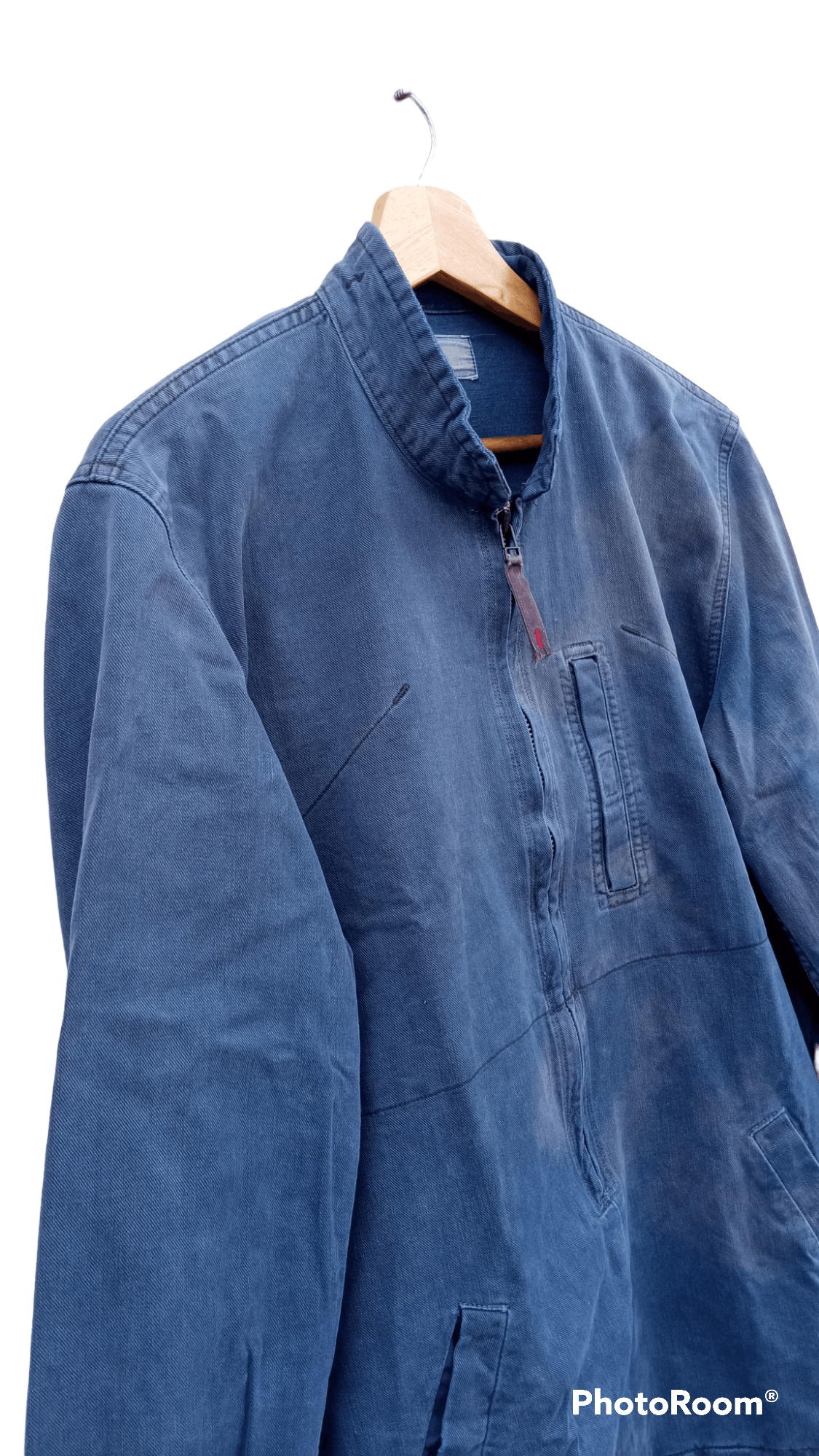 Blue Blue Japan × Japanese Brand × Vintage 🔥🔥Blue Blue Japan Indigo Sun Faded Pullover Jacket Size US L / EU 52-54 / 3 - 6 Thumbnail