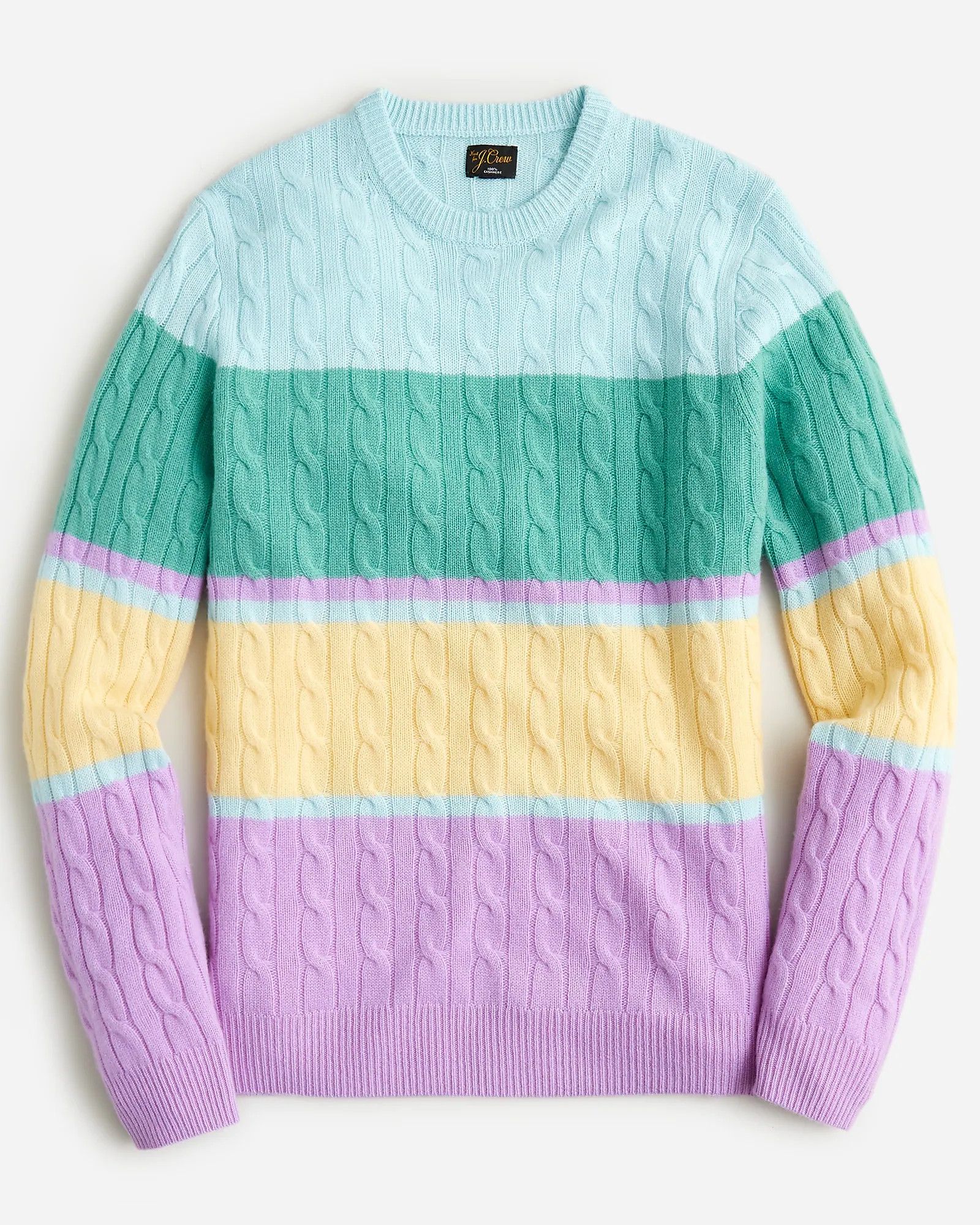 Vintage deals J. Crew Mens Large Wool Multi Color Stripe Grunge Crewneck Sweater