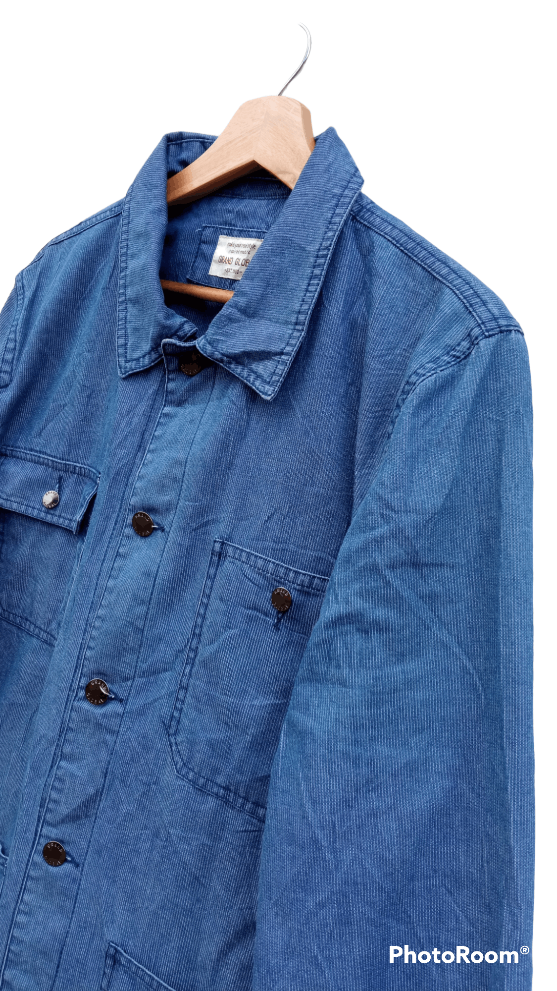 Indigo × Japanese Brand × Vintage 🔥🔥Vintage Style Japanese Brand Grand Global Chore Jacket Size US L / EU 52-54 / 3 - 10 Thumbnail