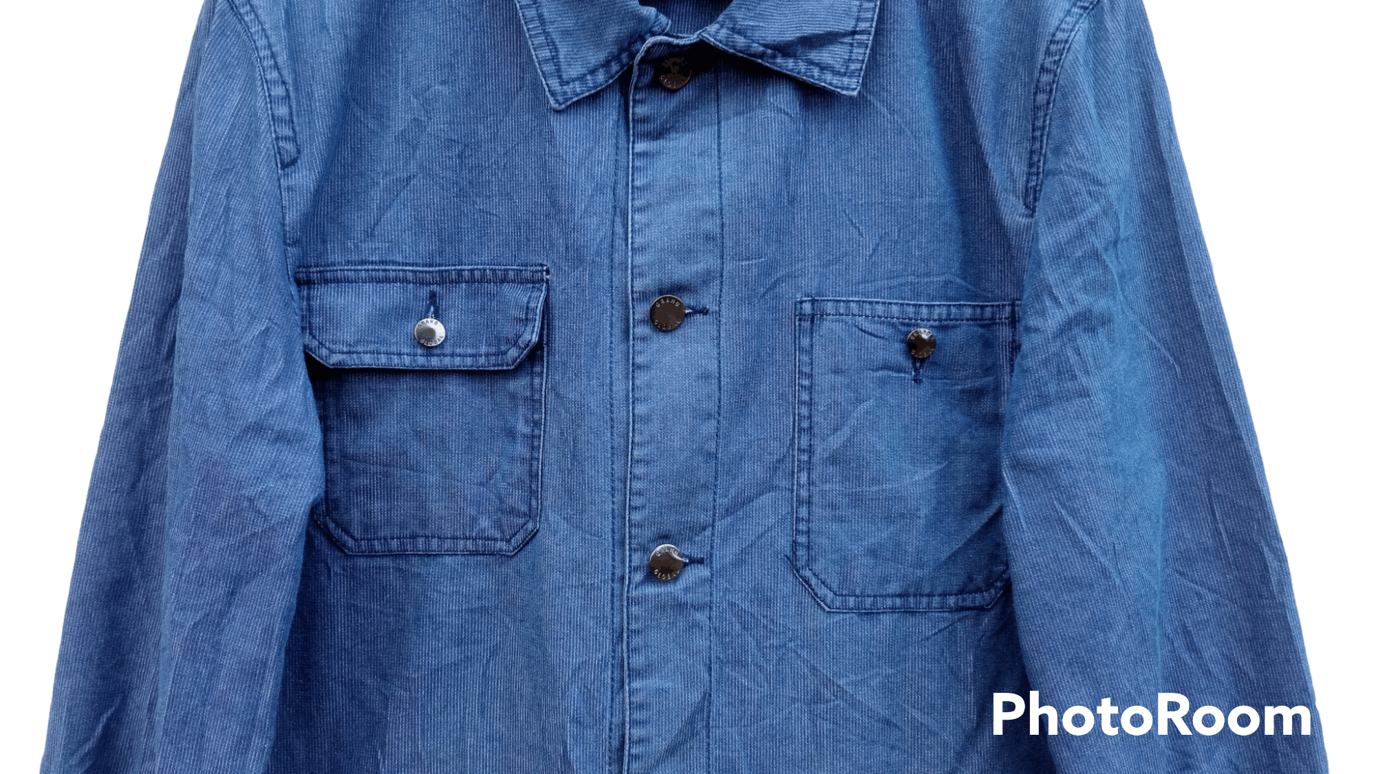 Indigo × Japanese Brand × Vintage 🔥🔥Vintage Style Japanese Brand Grand Global Chore Jacket Size US L / EU 52-54 / 3 - 15 Thumbnail