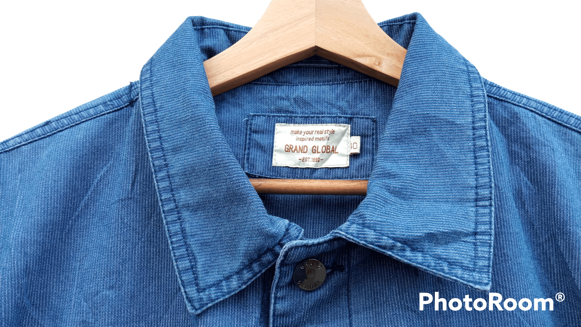 Indigo × Japanese Brand × Vintage 🔥🔥Vintage Style Japanese Brand Grand Global Chore Jacket Size US L / EU 52-54 / 3 - 17 Thumbnail