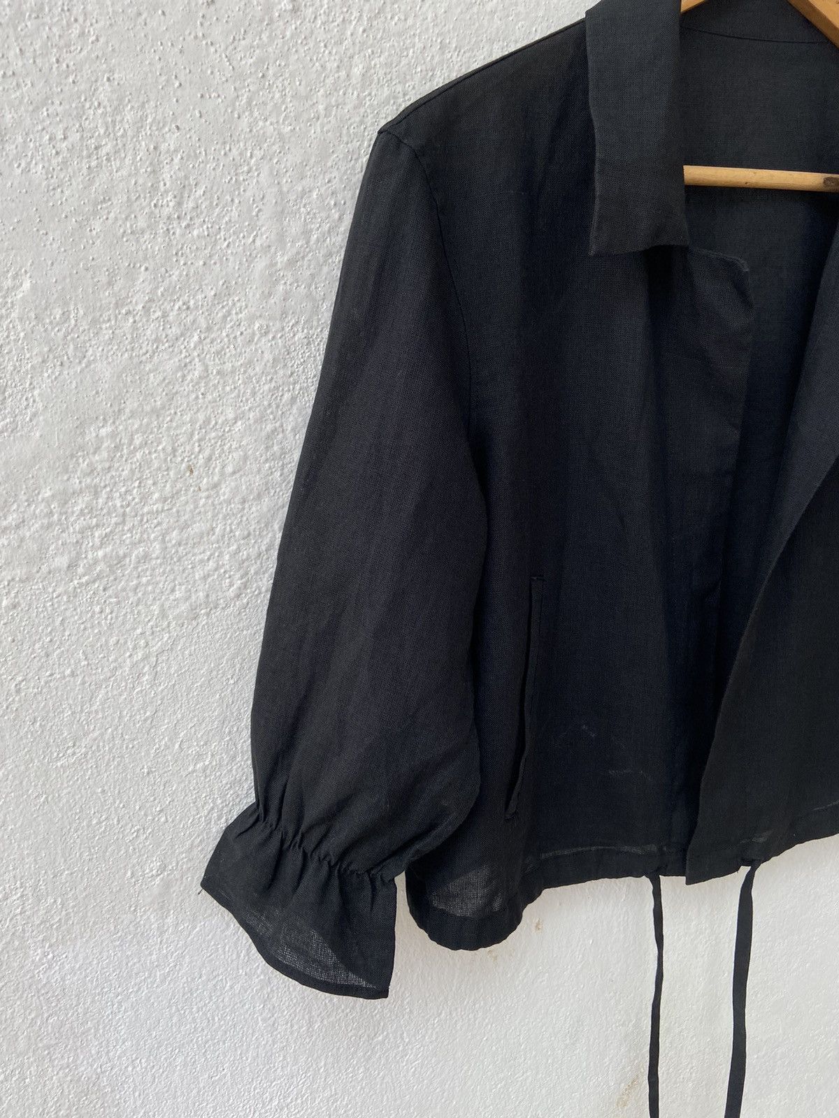 Yohji Yamamoto Yohji Yamamoto Noir Vegetable Fiber Cropped Jacket Size US M / EU 48-50 / 2 - 5 Thumbnail