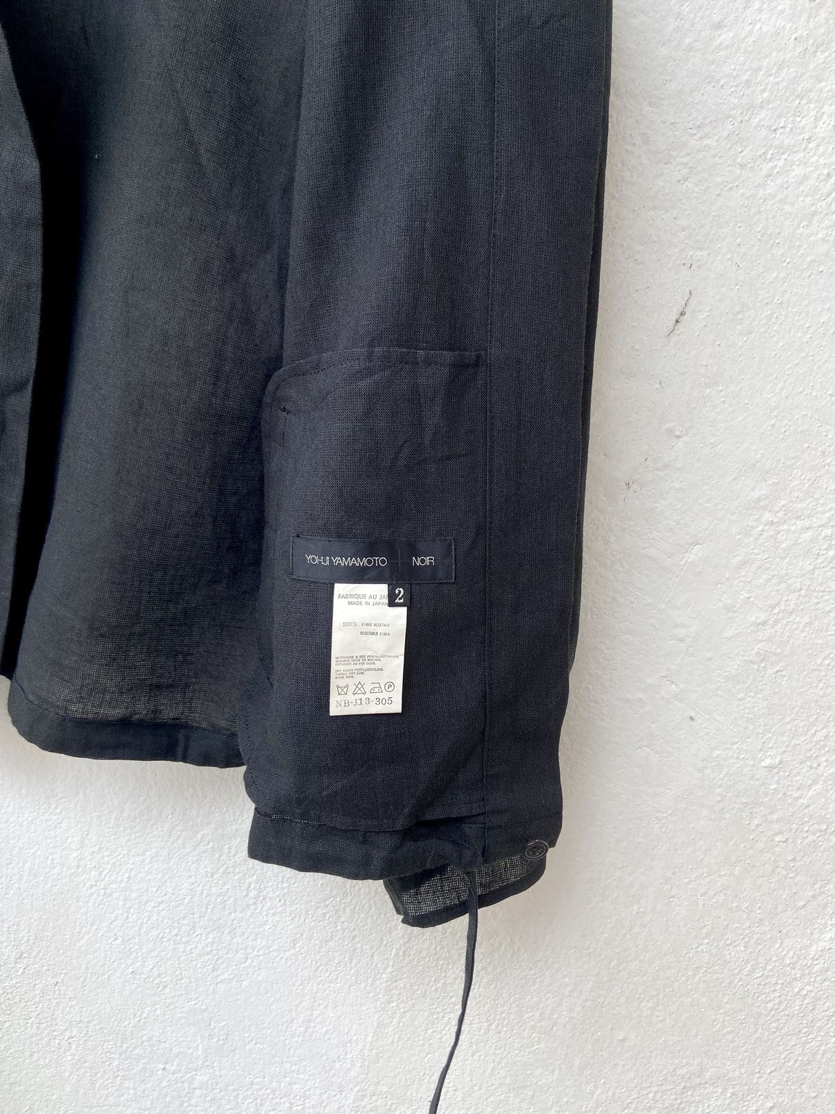 Yohji Yamamoto Yohji Yamamoto Noir Vegetable Fiber Cropped Jacket Size US M / EU 48-50 / 2 - 7 Thumbnail