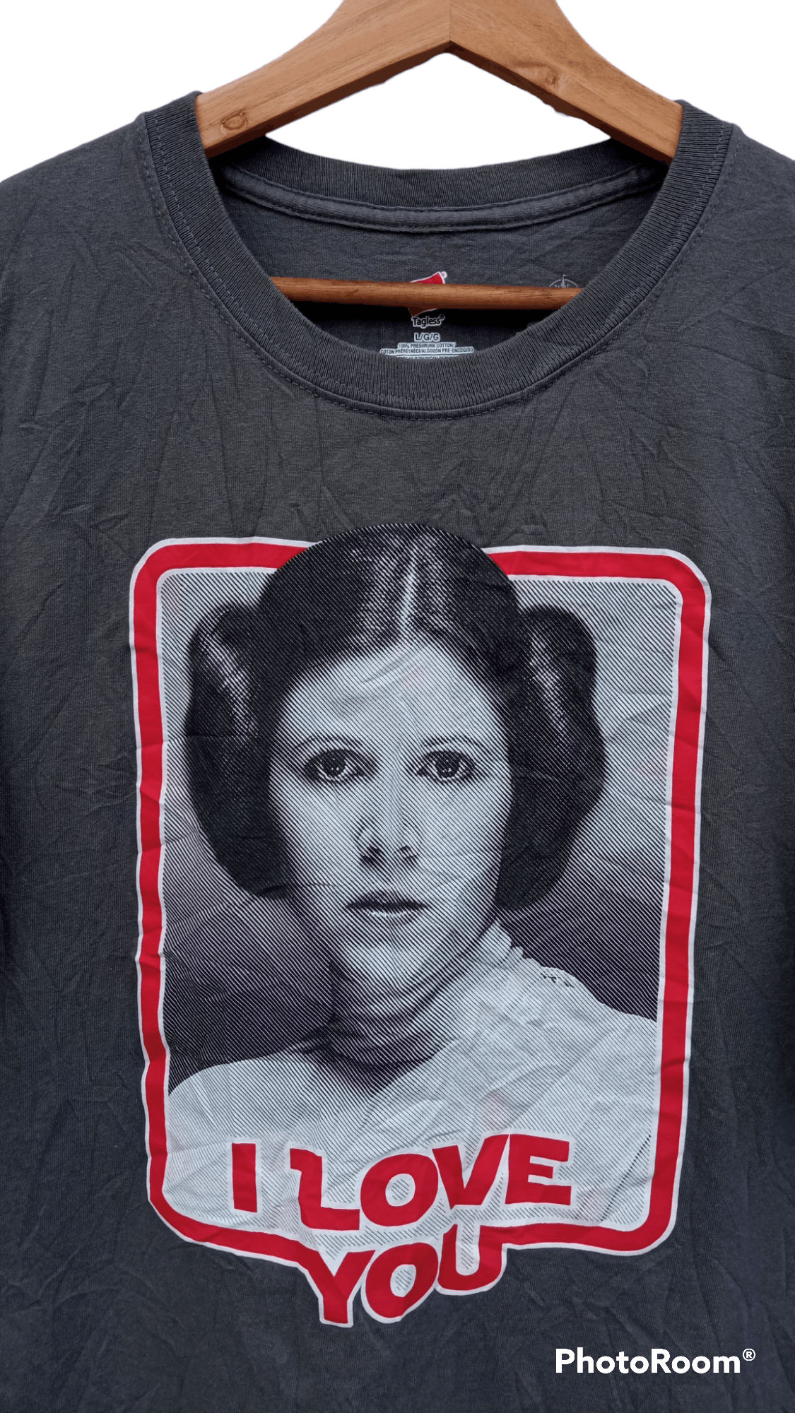 Star Wars × Vintage 🔥🔥Hanes x Star Wars Princess Ieia I Love You T-Shirt Size US L / EU 52-54 / 3 - 19 Thumbnail