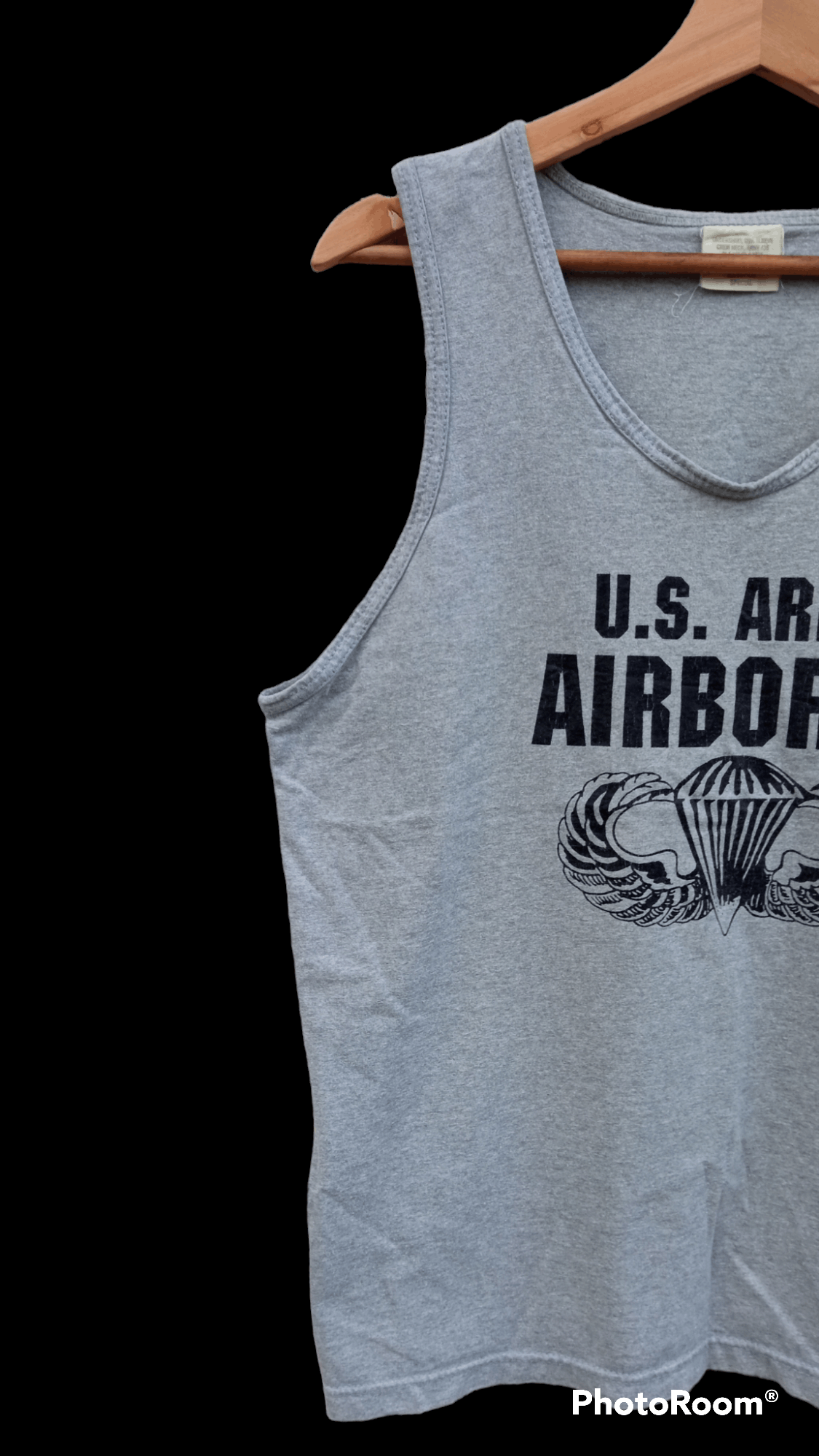 Japanese Brand × Vintage 🔥🔥Vintage U.S.Army Airborne Sleeveless T-Shirt Size US M / EU 48-50 / 2 - 4 Thumbnail