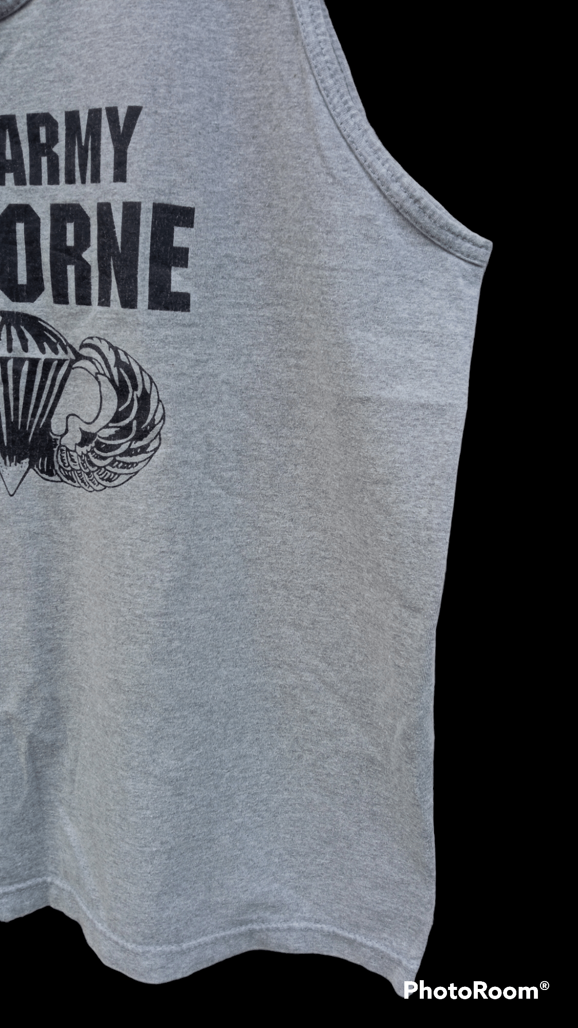 Japanese Brand × Vintage 🔥🔥Vintage U.S.Army Airborne Sleeveless T-Shirt Size US M / EU 48-50 / 2 - 12 Thumbnail