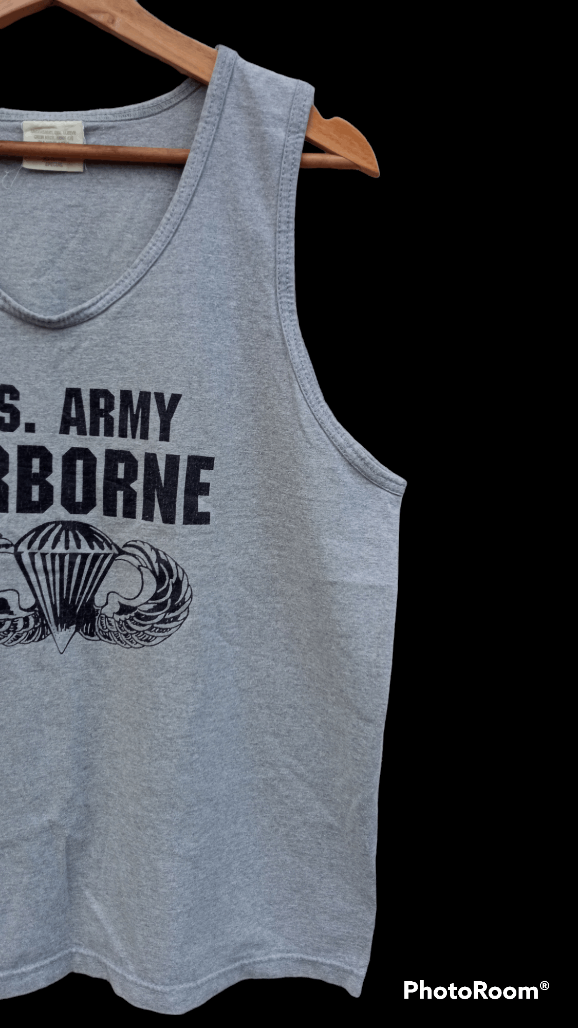 Japanese Brand × Vintage 🔥🔥Vintage U.S.Army Airborne Sleeveless T-Shirt Size US M / EU 48-50 / 2 - 5 Thumbnail