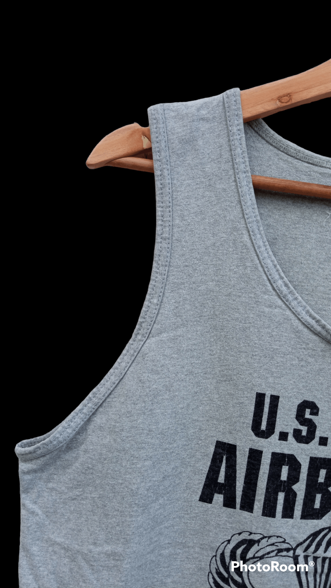 Japanese Brand × Vintage 🔥🔥Vintage U.S.Army Airborne Sleeveless T-Shirt Size US M / EU 48-50 / 2 - 8 Thumbnail