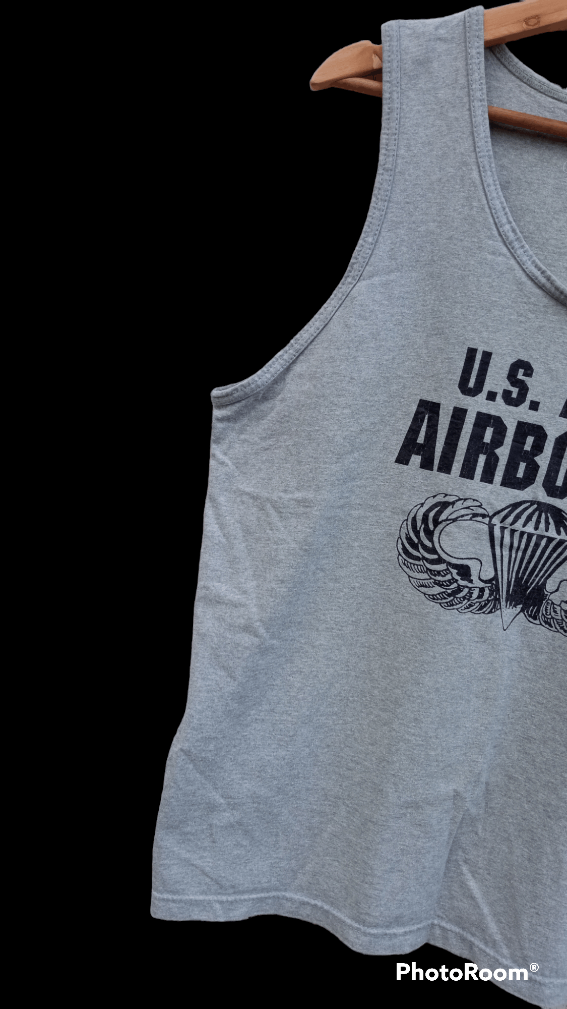 Japanese Brand × Vintage 🔥🔥Vintage U.S.Army Airborne Sleeveless T-Shirt Size US M / EU 48-50 / 2 - 10 Thumbnail