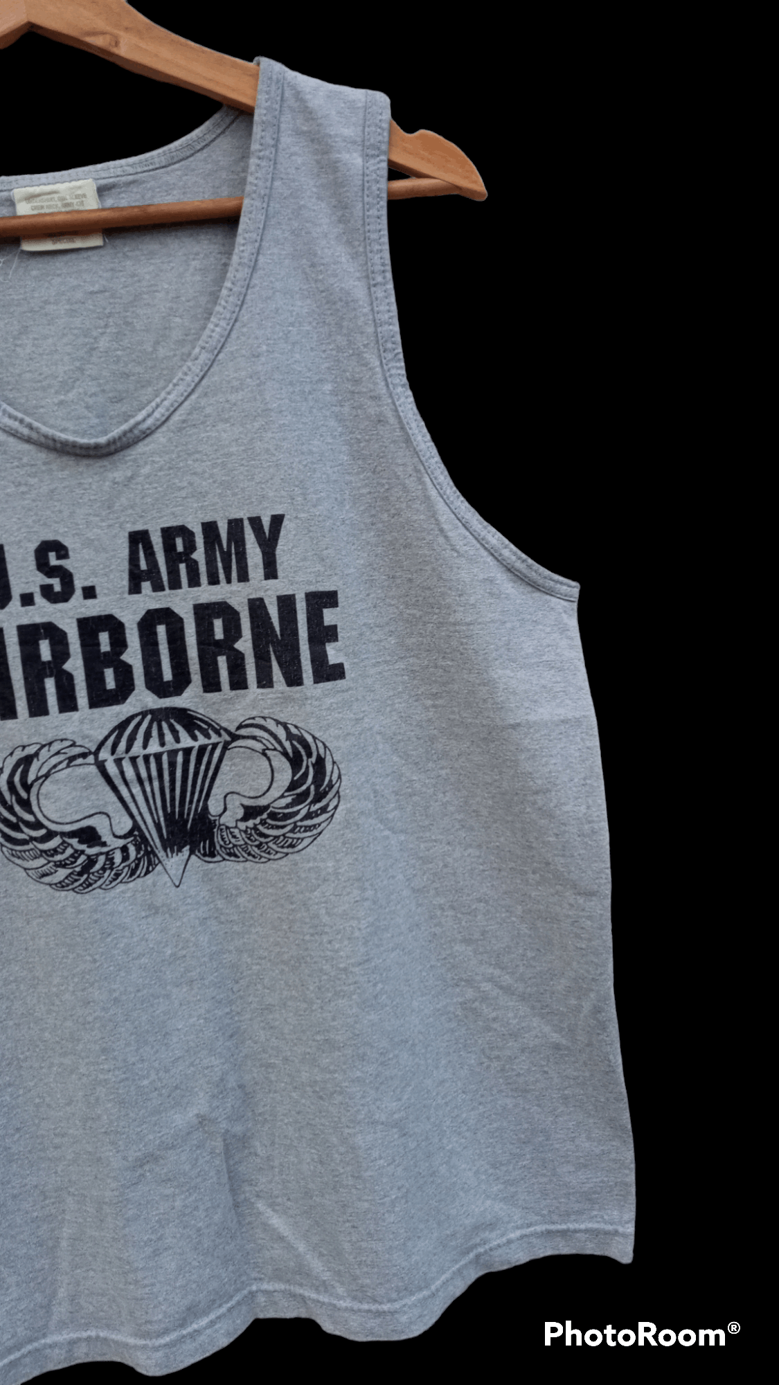 Japanese Brand × Vintage 🔥🔥Vintage U.S.Army Airborne Sleeveless T-Shirt Size US M / EU 48-50 / 2 - 15 Thumbnail