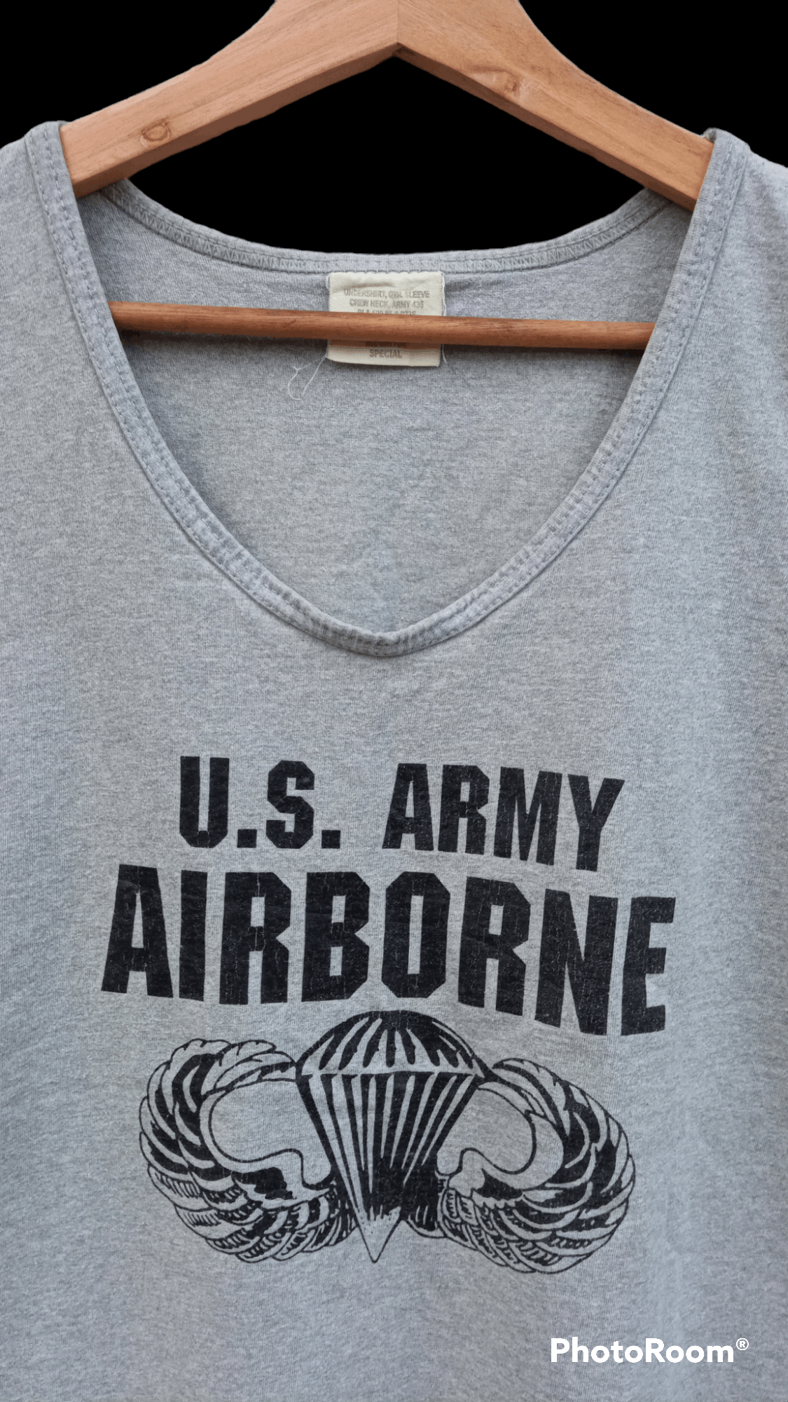 Japanese Brand × Vintage 🔥🔥Vintage U.S.Army Airborne Sleeveless T-Shirt Size US M / EU 48-50 / 2 - 20 Thumbnail