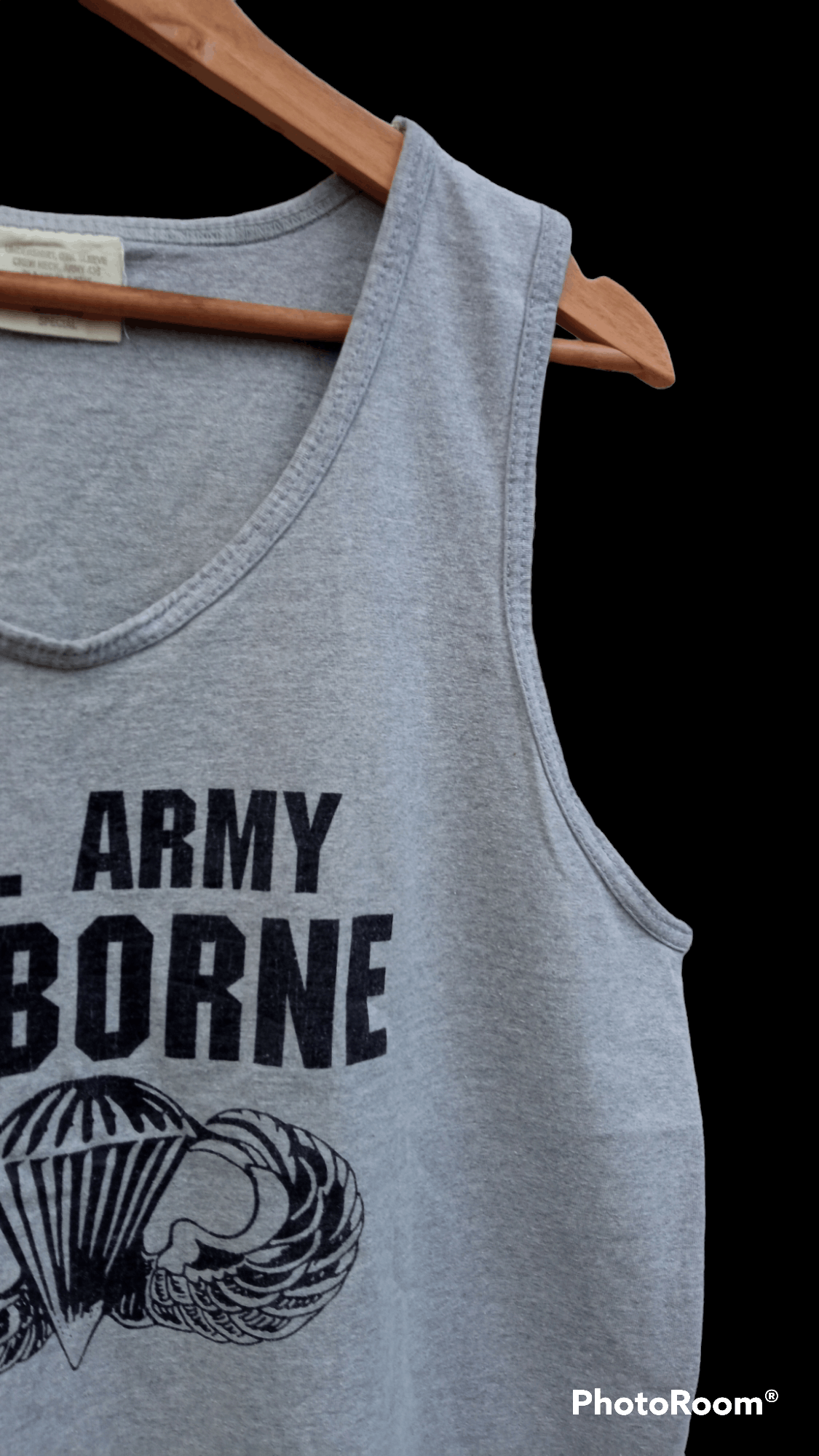 Japanese Brand × Vintage 🔥🔥Vintage U.S.Army Airborne Sleeveless T-Shirt Size US M / EU 48-50 / 2 - 13 Thumbnail