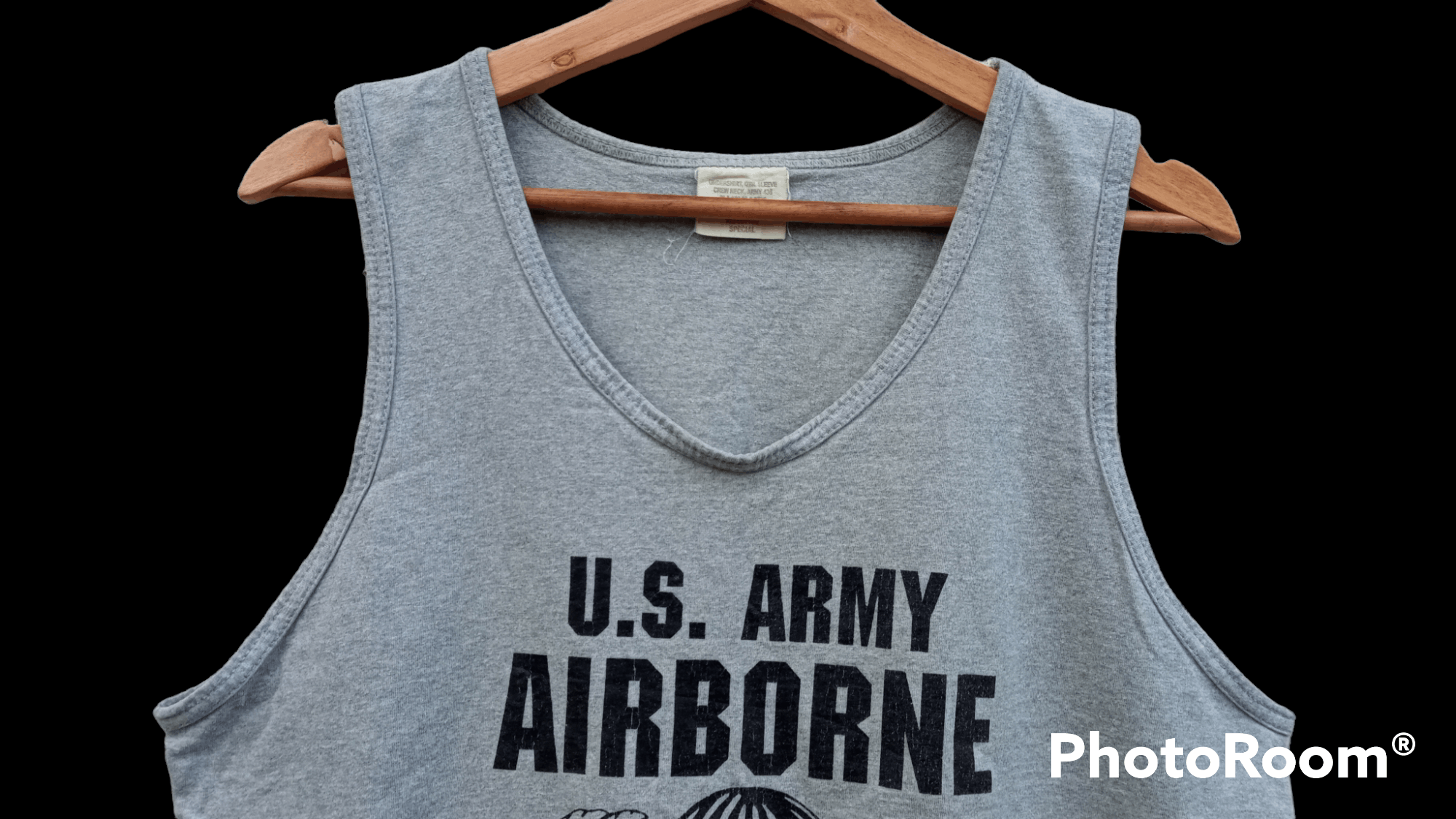 Japanese Brand × Vintage 🔥🔥Vintage U.S.Army Airborne Sleeveless T-Shirt Size US M / EU 48-50 / 2 - 16 Thumbnail