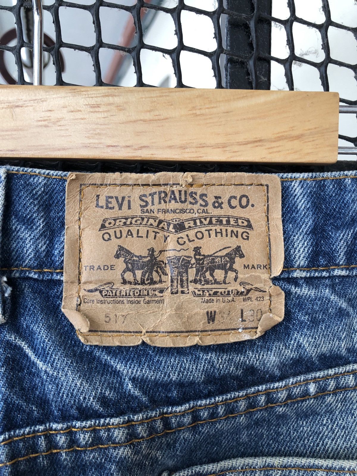 Levi's × Vintage VINTAGE LEVIS 517 ORANGE TAB BOOTCUT FLARED DENIM JEANS Size US 33 - 18 Thumbnail