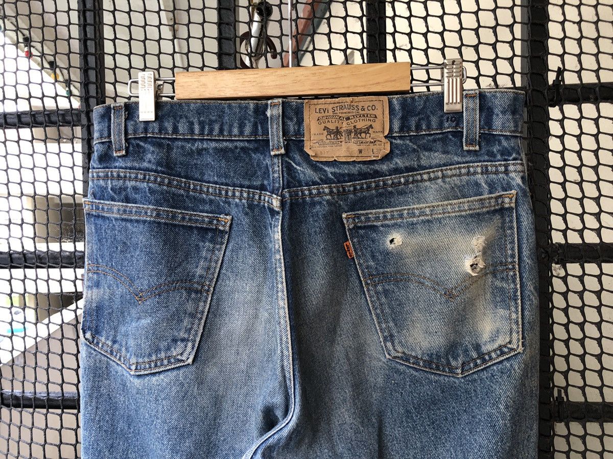 Levi's × Vintage VINTAGE LEVIS 517 ORANGE TAB BOOTCUT FLARED DENIM JEANS Size US 33 - 16 Thumbnail