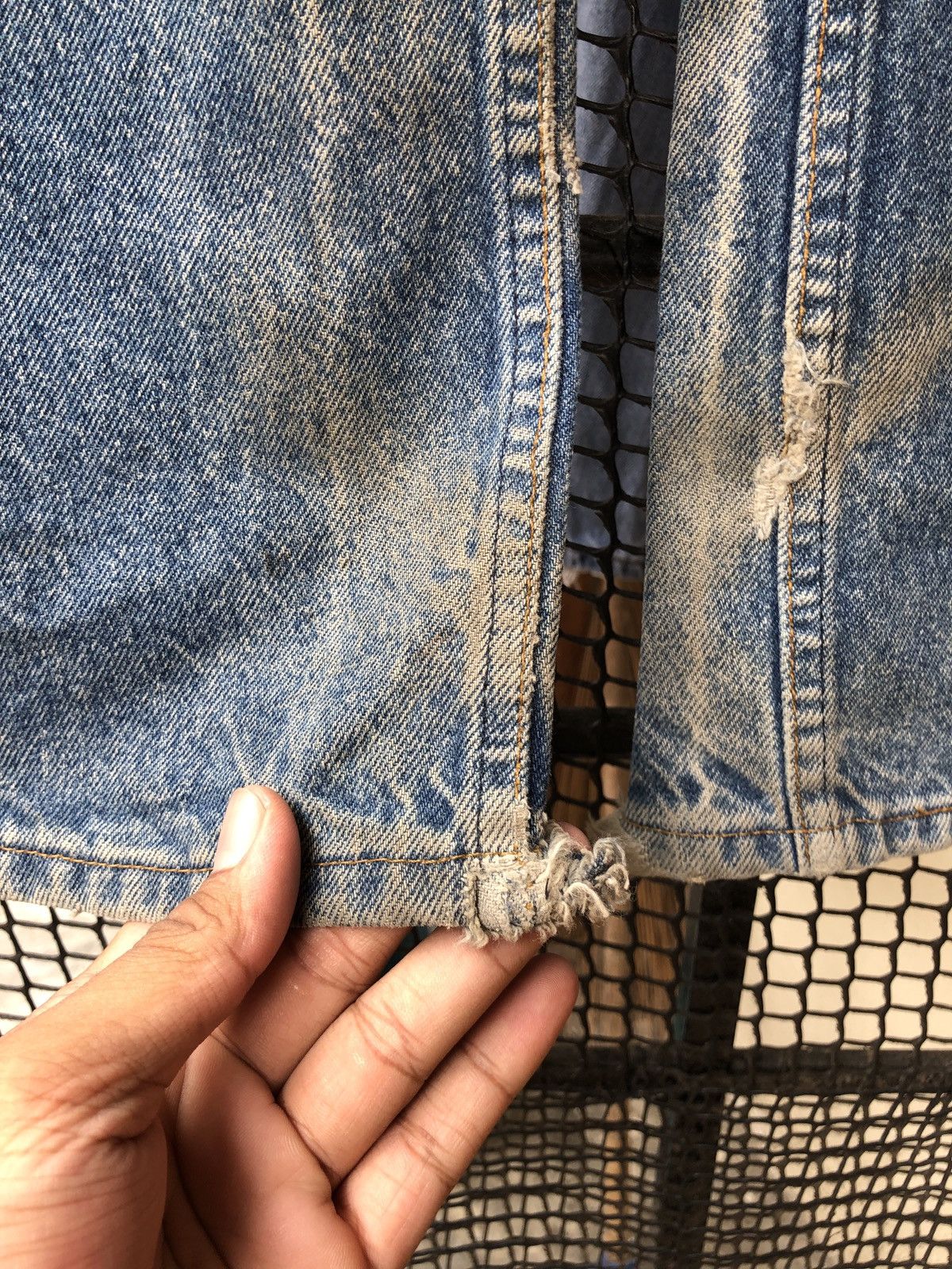 Levi's × Vintage VINTAGE LEVIS 517 ORANGE TAB BOOTCUT FLARED DENIM JEANS Size US 33 - 6 Thumbnail