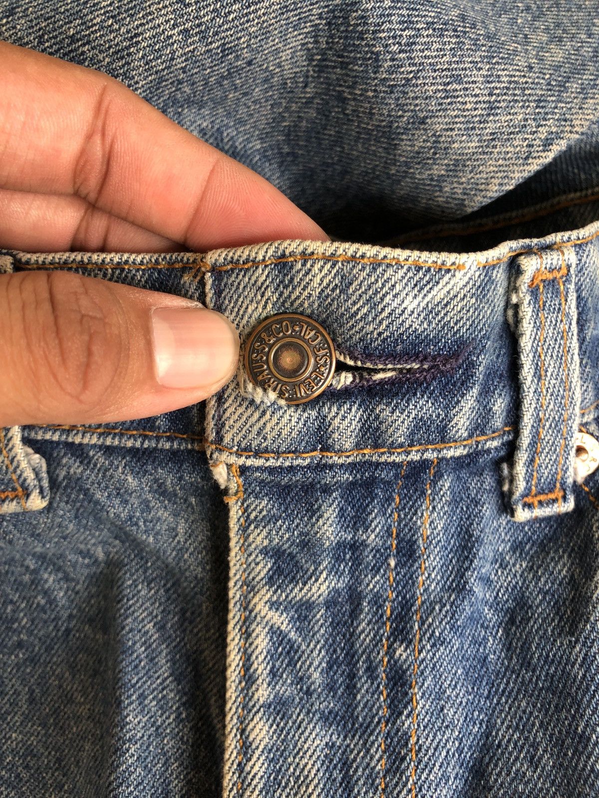 Levi's × Vintage VINTAGE LEVIS 517 ORANGE TAB BOOTCUT FLARED DENIM JEANS Size US 33 - 12 Thumbnail