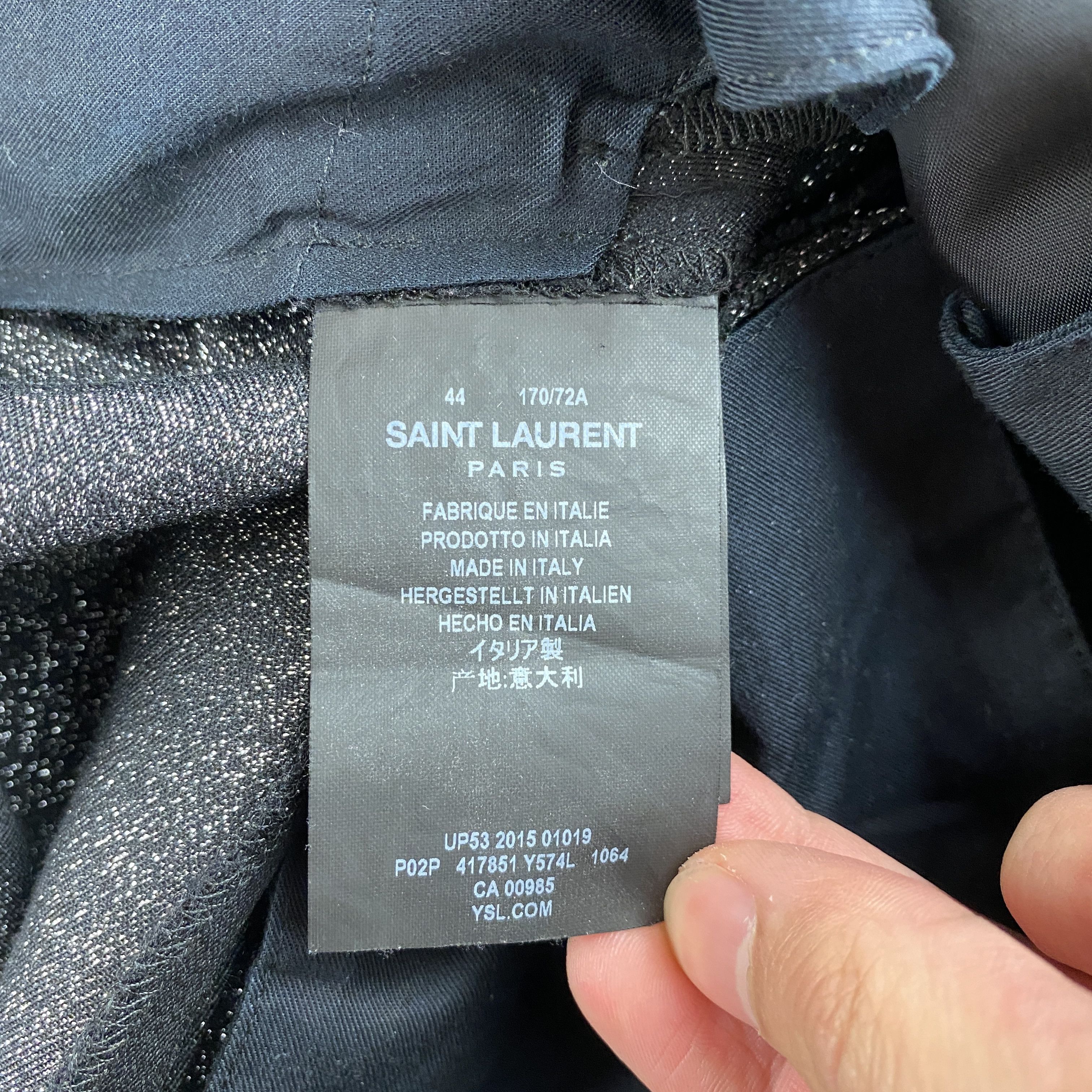 Saint Laurent Paris Saint Laurent FW15 Glitter Pants Size 44R - 4 Thumbnail